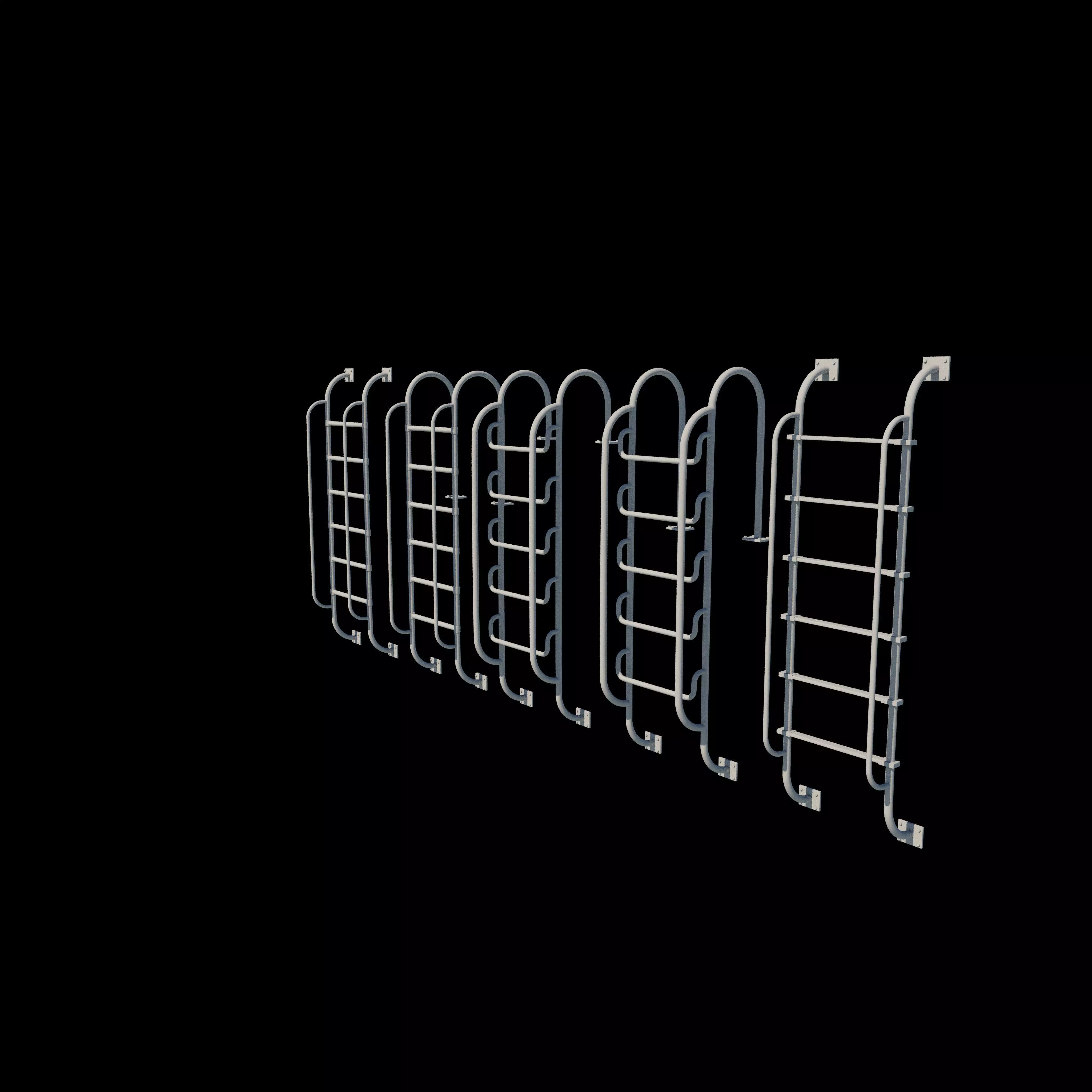 Pool Ladder 3D model_6