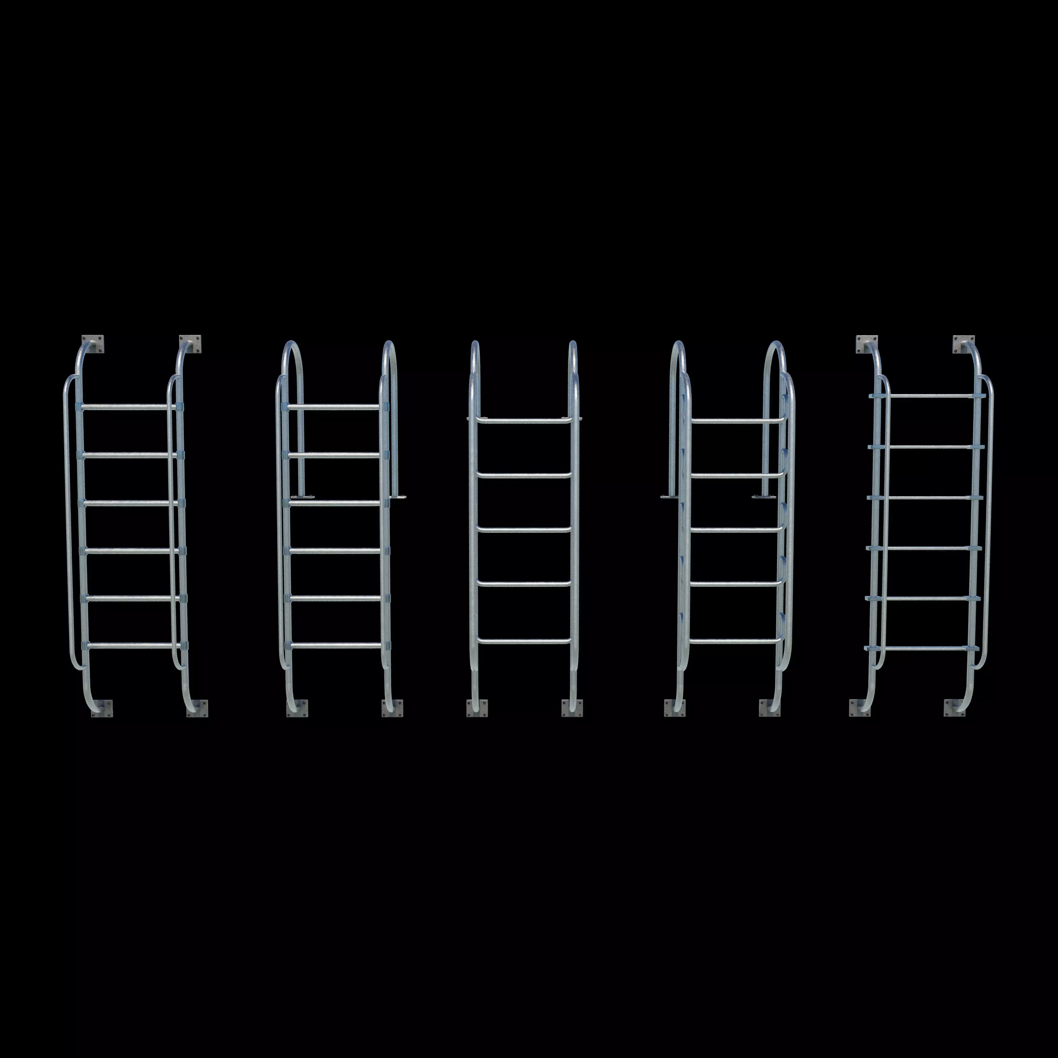 Pool Ladder 3D model_2