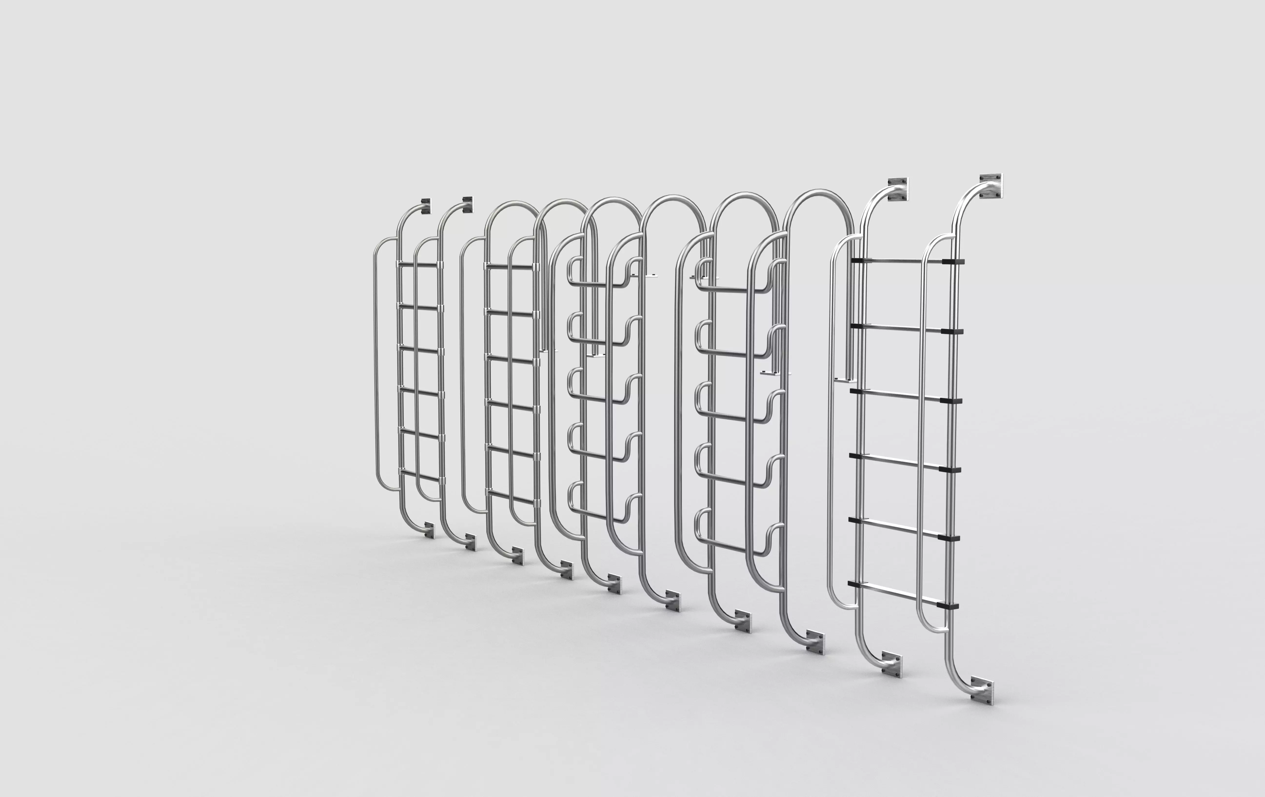 Pool Ladder 3D model_14