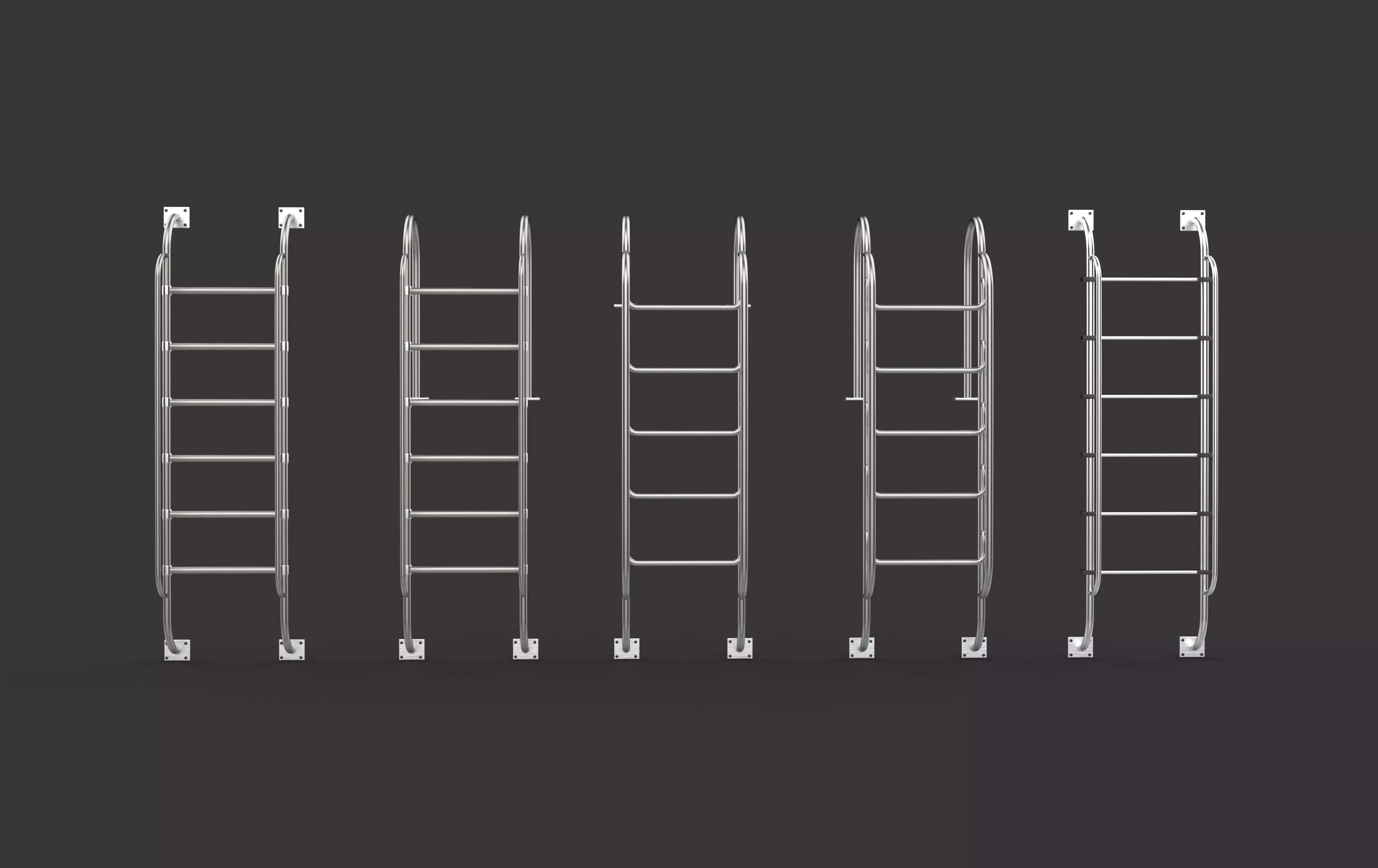 Pool Ladder 3D model_9