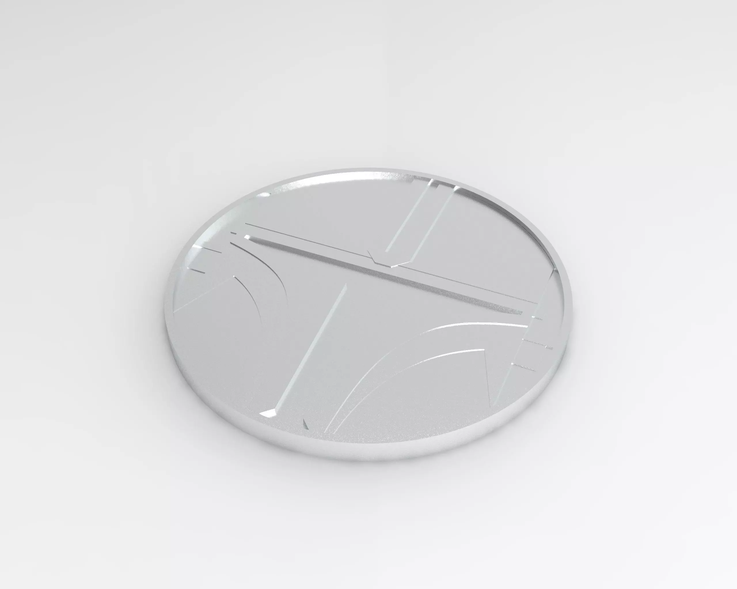 Mandalorian and Grogu commemorative coin Free 3D print model