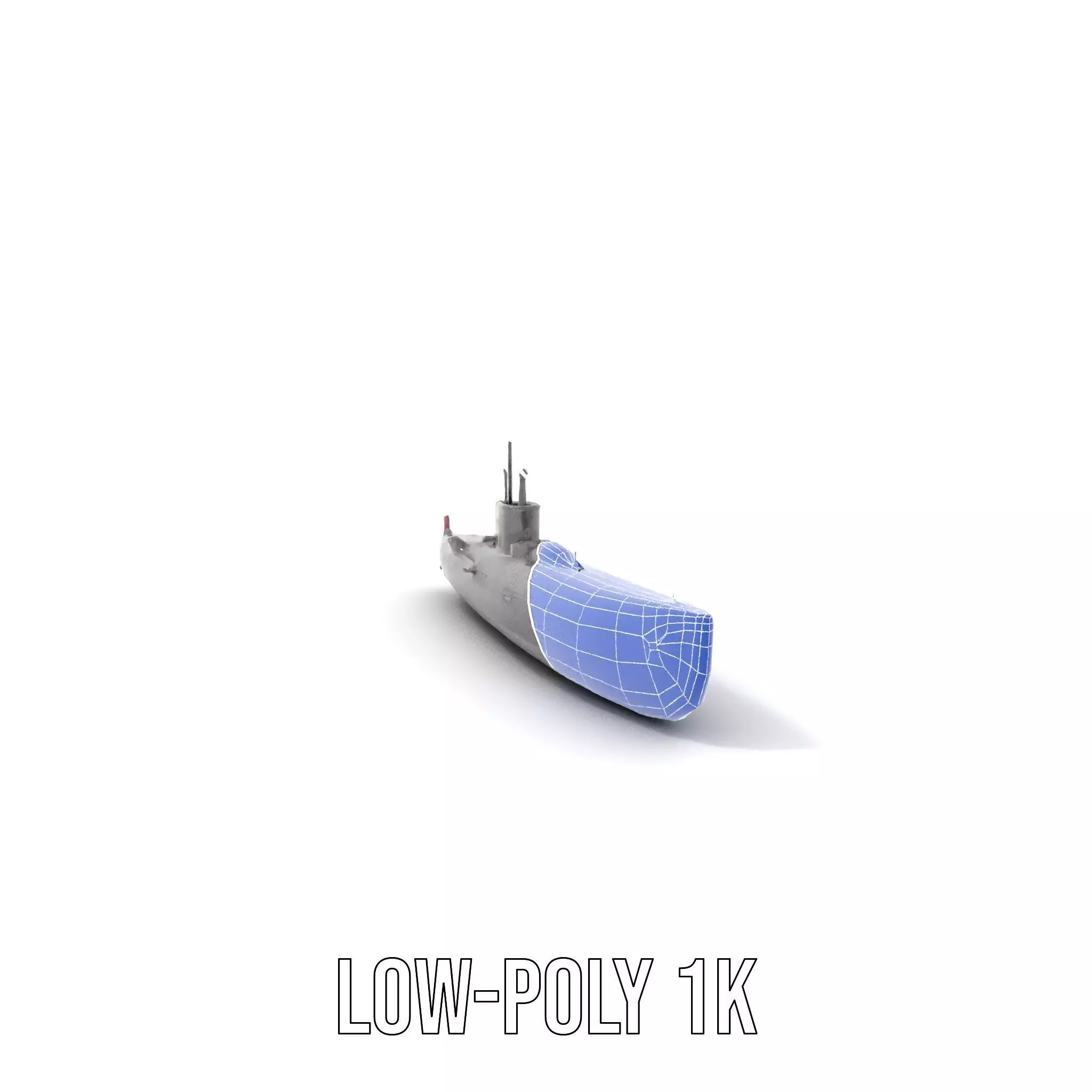 Navy Submarine Gray model pack Low-poly 3D model_23