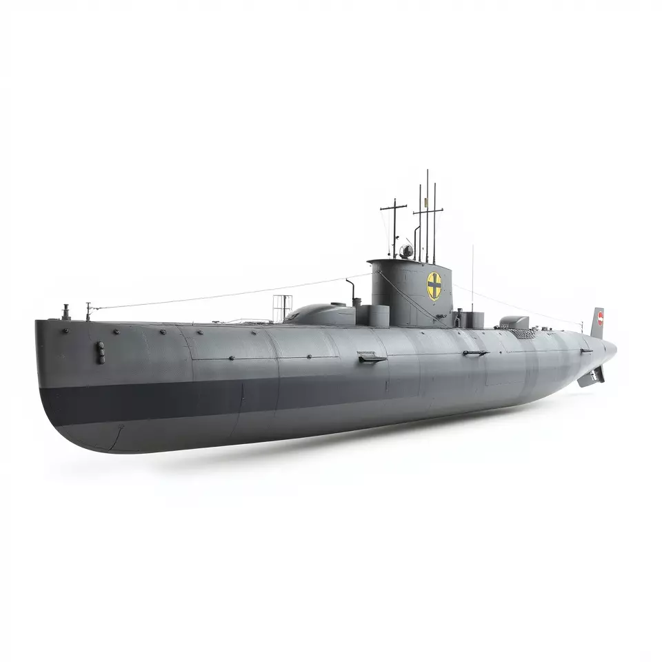 Navy Submarine Gray model pack Low-poly 3D model_2