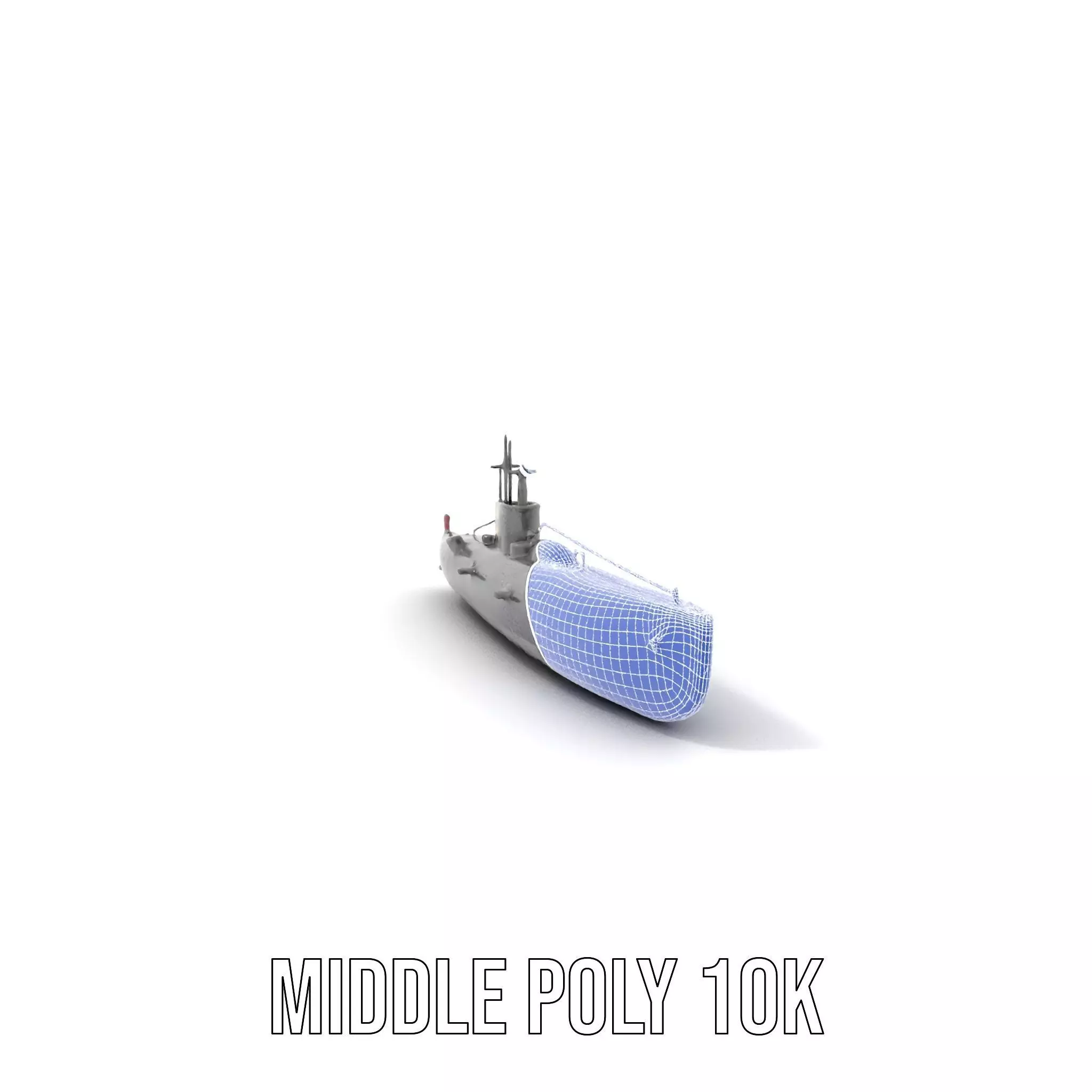 Navy Submarine Gray model pack Low-poly 3D model_24