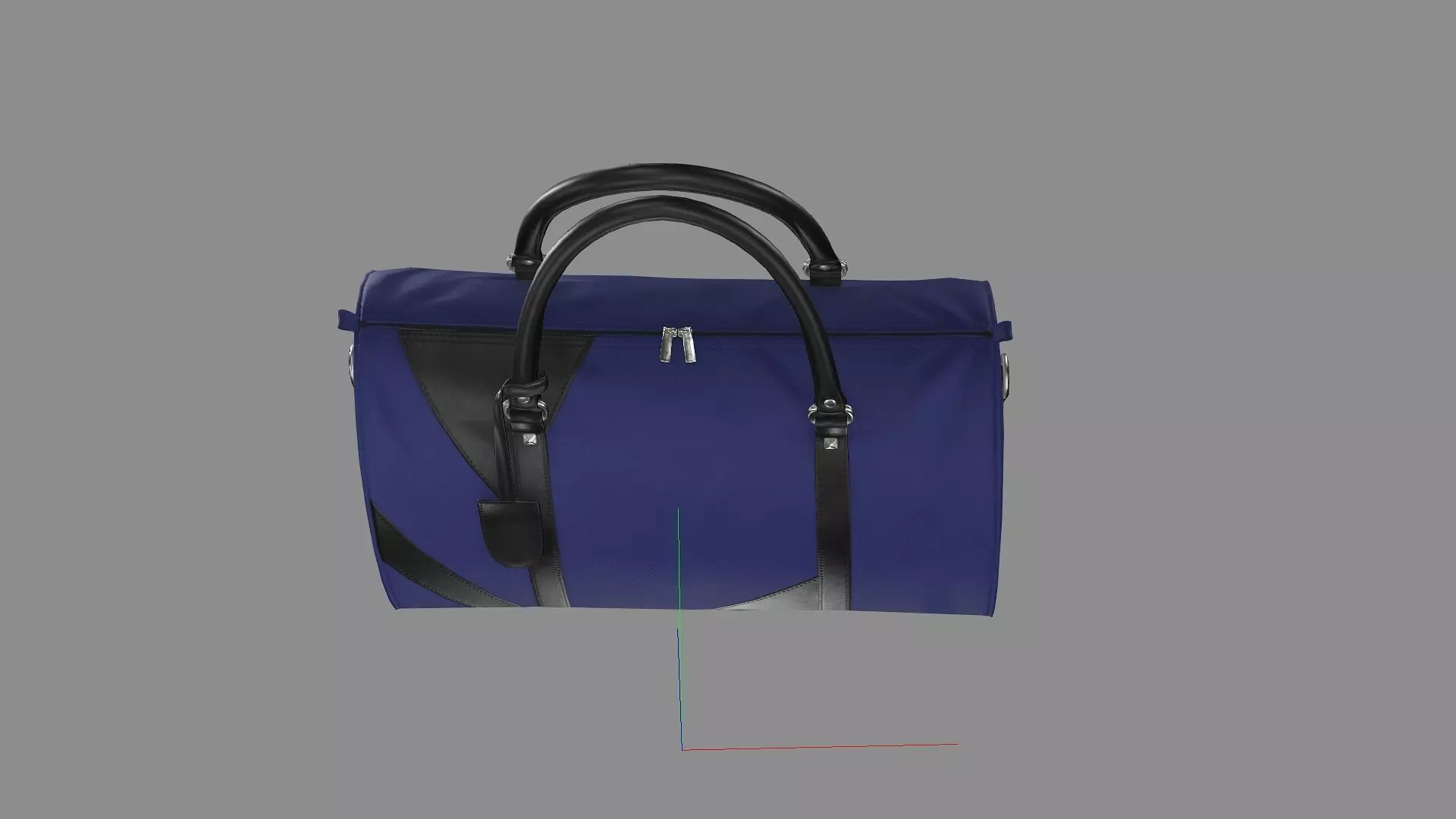Ralph Lauren Leather Blue Travel bag 12 Low-Poly 3D Model Low-poly 3D model_6