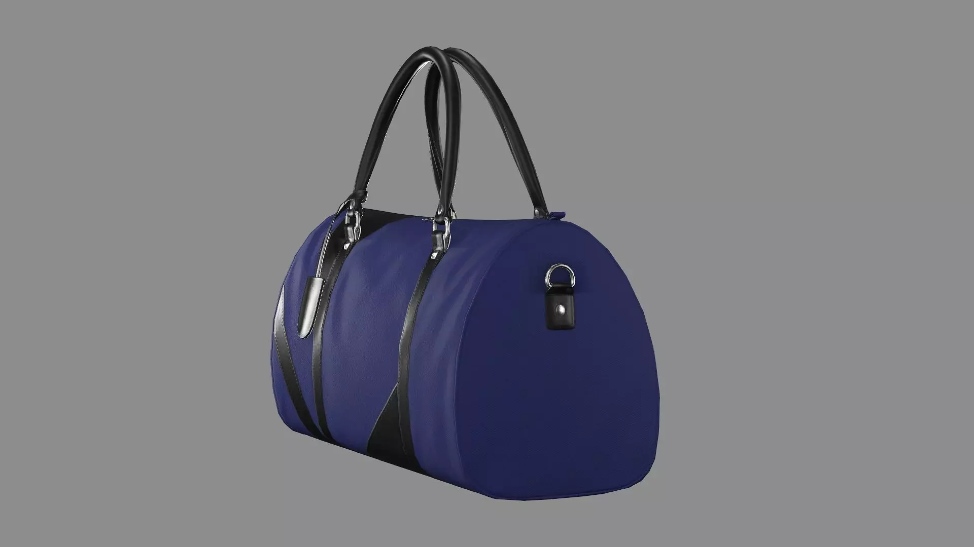 Ralph Lauren Leather Blue Travel bag 12 Low-Poly 3D Model Low-poly 3D model_4