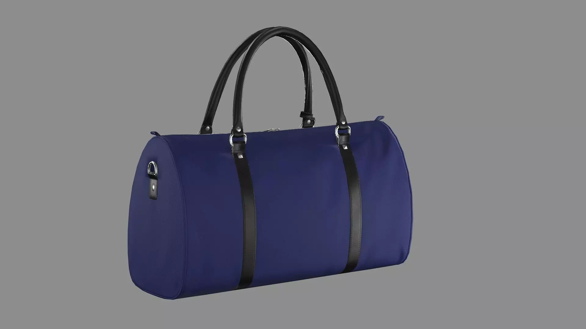 Ralph Lauren Leather Blue Travel bag 12 Low-Poly 3D Model Low-poly 3D model_2