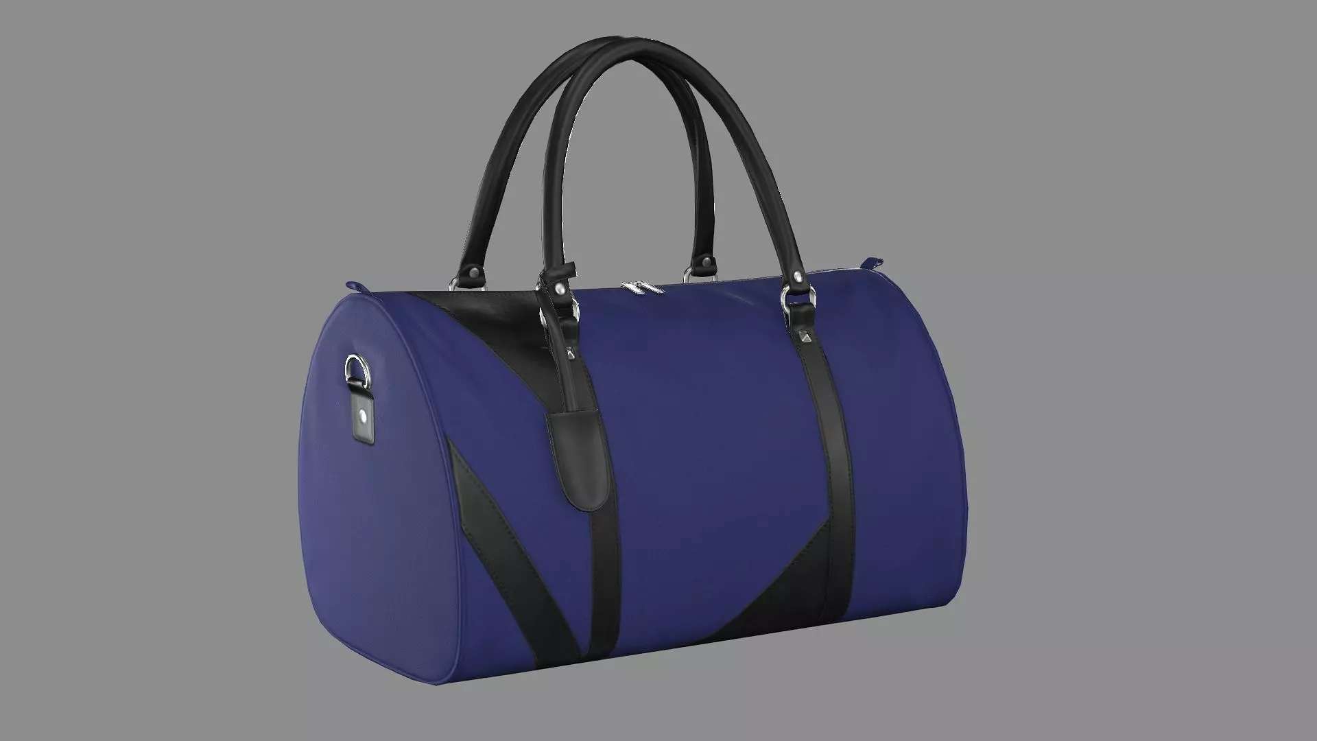 Ralph Lauren Leather Blue Travel bag 12 Low-Poly 3D Model Low-poly 3D model_5