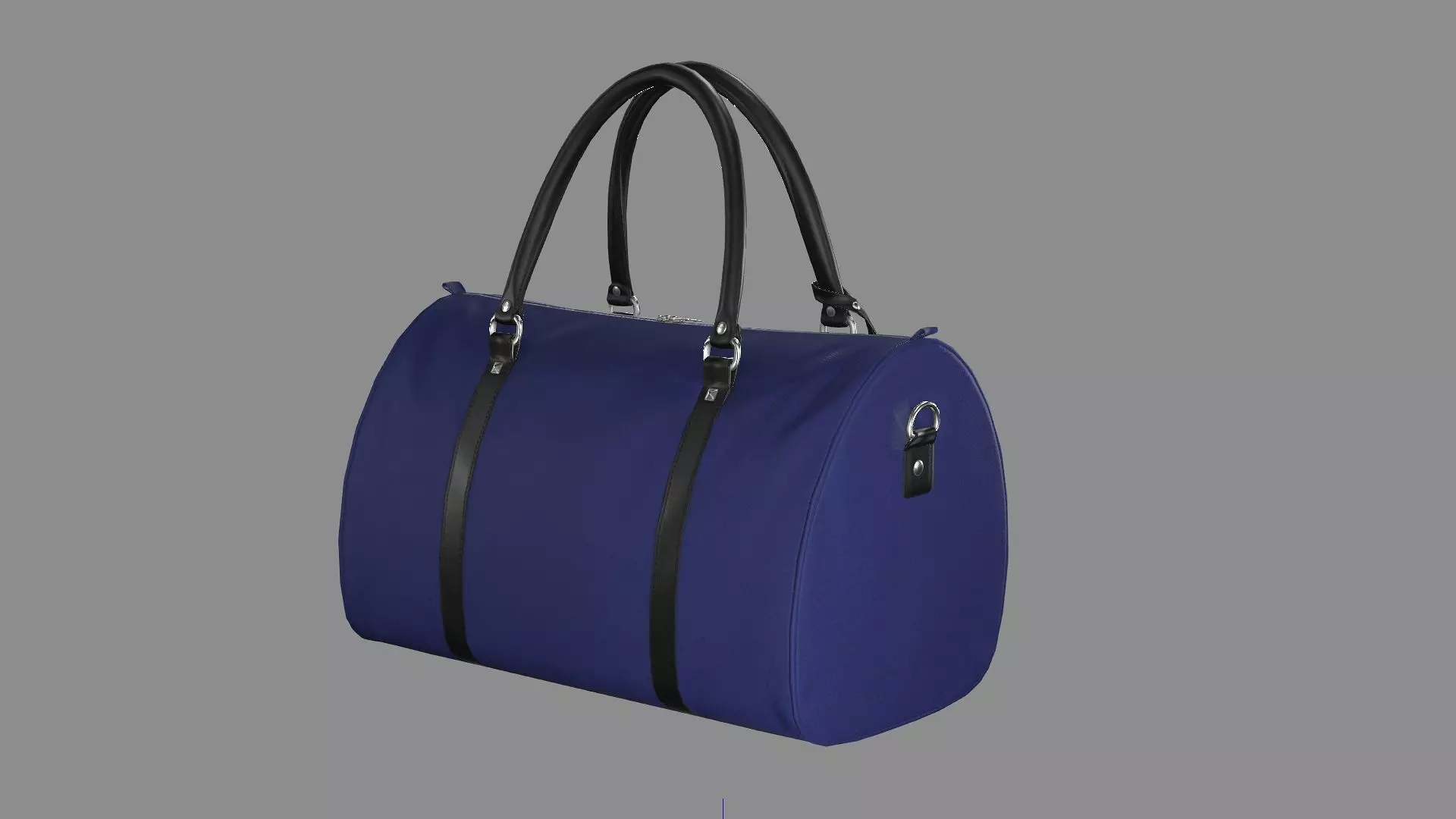 Ralph Lauren Leather Blue Travel bag 12 Low-Poly 3D Model Low-poly 3D model_3