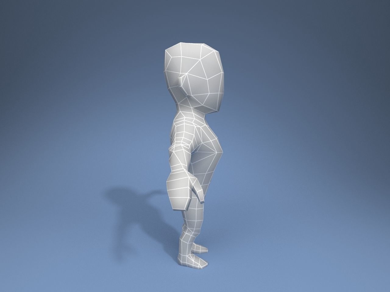 Medieval character septon 1 Low-poly 3D model_14