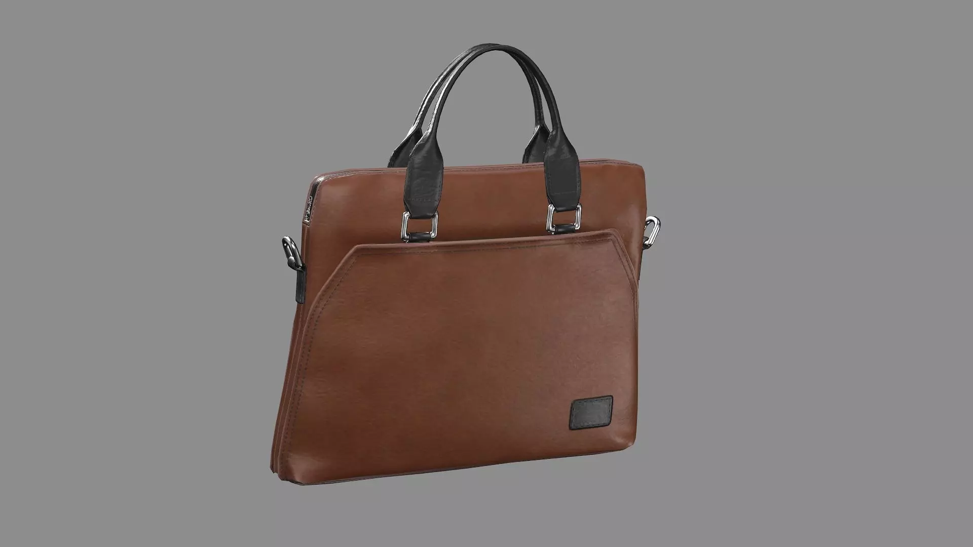 Ralph Lauren Leather Business Office bag 13 Low-Poly 3D Model Low-poly 3D model_2
