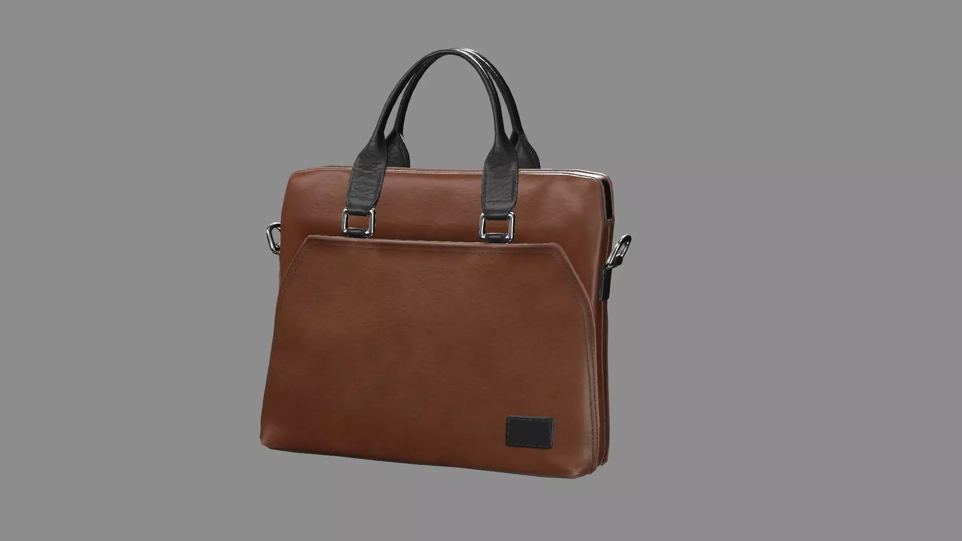 Ralph Lauren Leather Business Office bag 13 Low-Poly 3D Model Low-poly 3D model_1