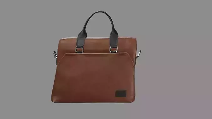 Ralph Lauren Leather Business Office bag 13 Low-Poly 3D Model