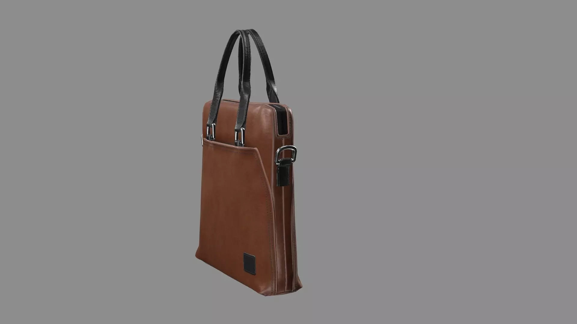 Ralph Lauren Leather Business Office bag 13 Low-Poly 3D Model Low-poly 3D model_3