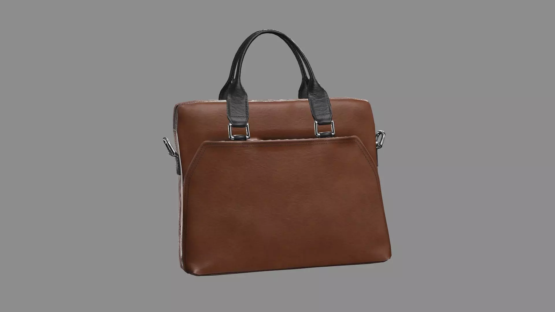 Ralph Lauren Leather Business Office bag 13 Low-Poly 3D Model Low-poly 3D model_4