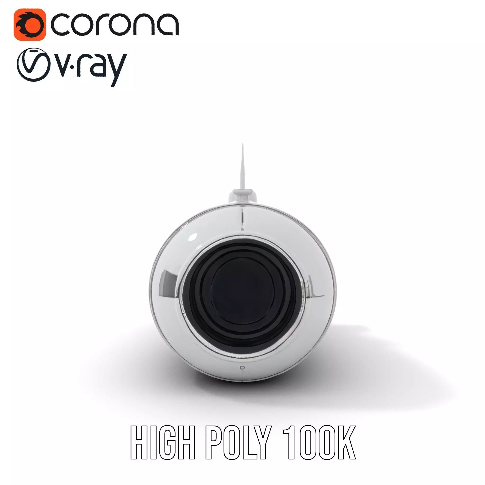 Sleek Silver Submarine model pack Low-poly 3D model_29