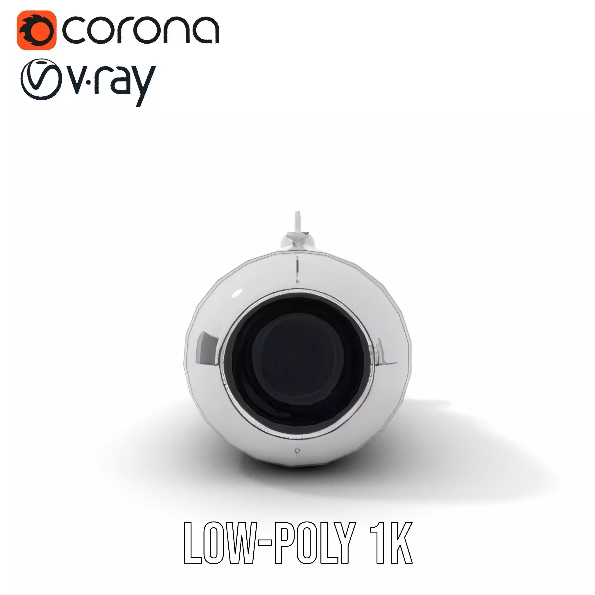 Sleek Silver Submarine model pack Low-poly 3D model_28