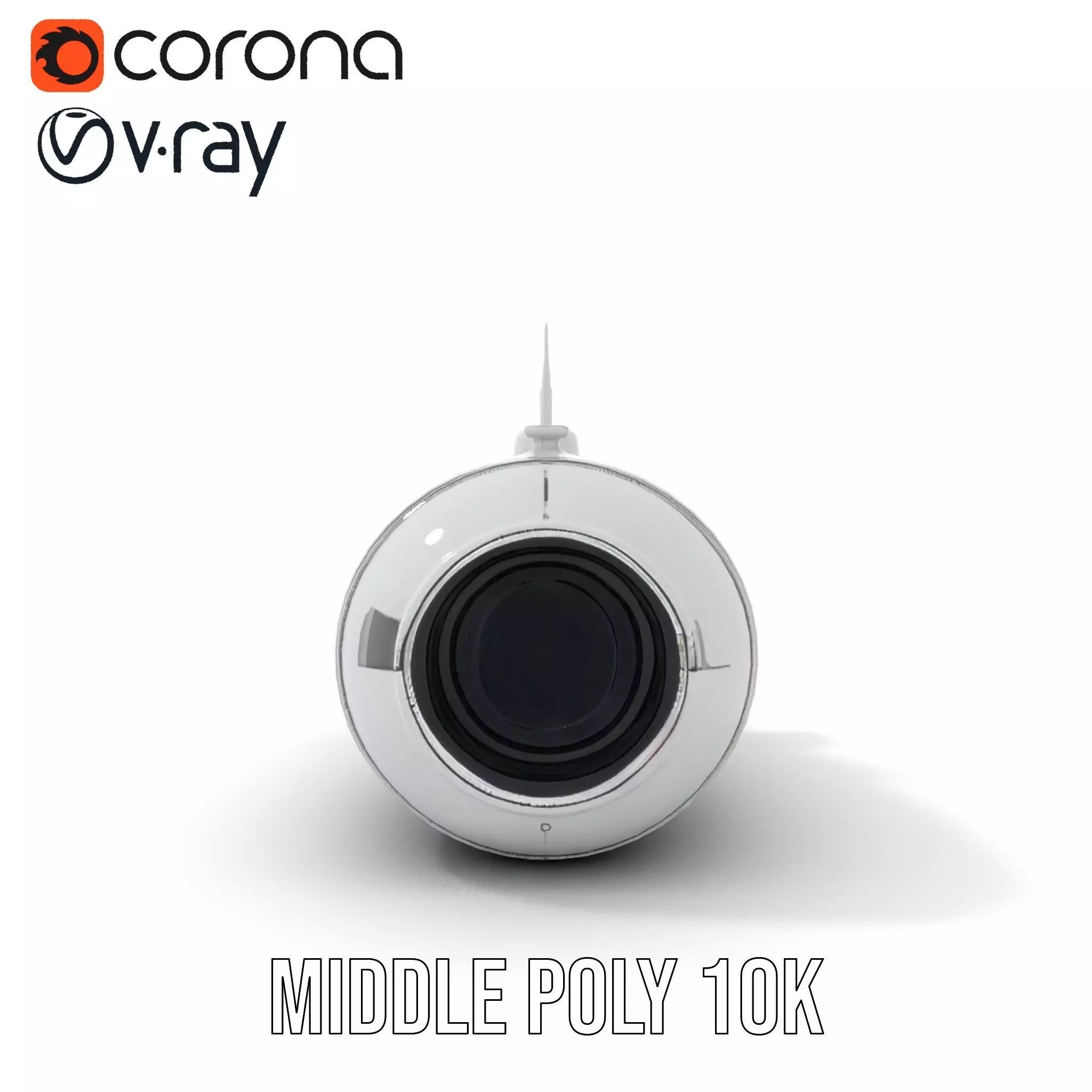 Sleek Silver Submarine model pack Low-poly 3D model_15