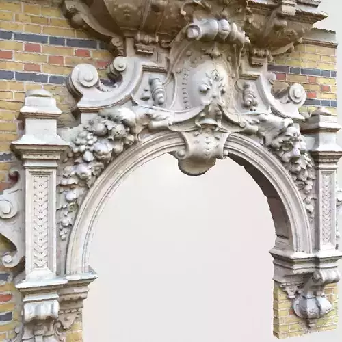 Door Decoration Low-poly 3D model