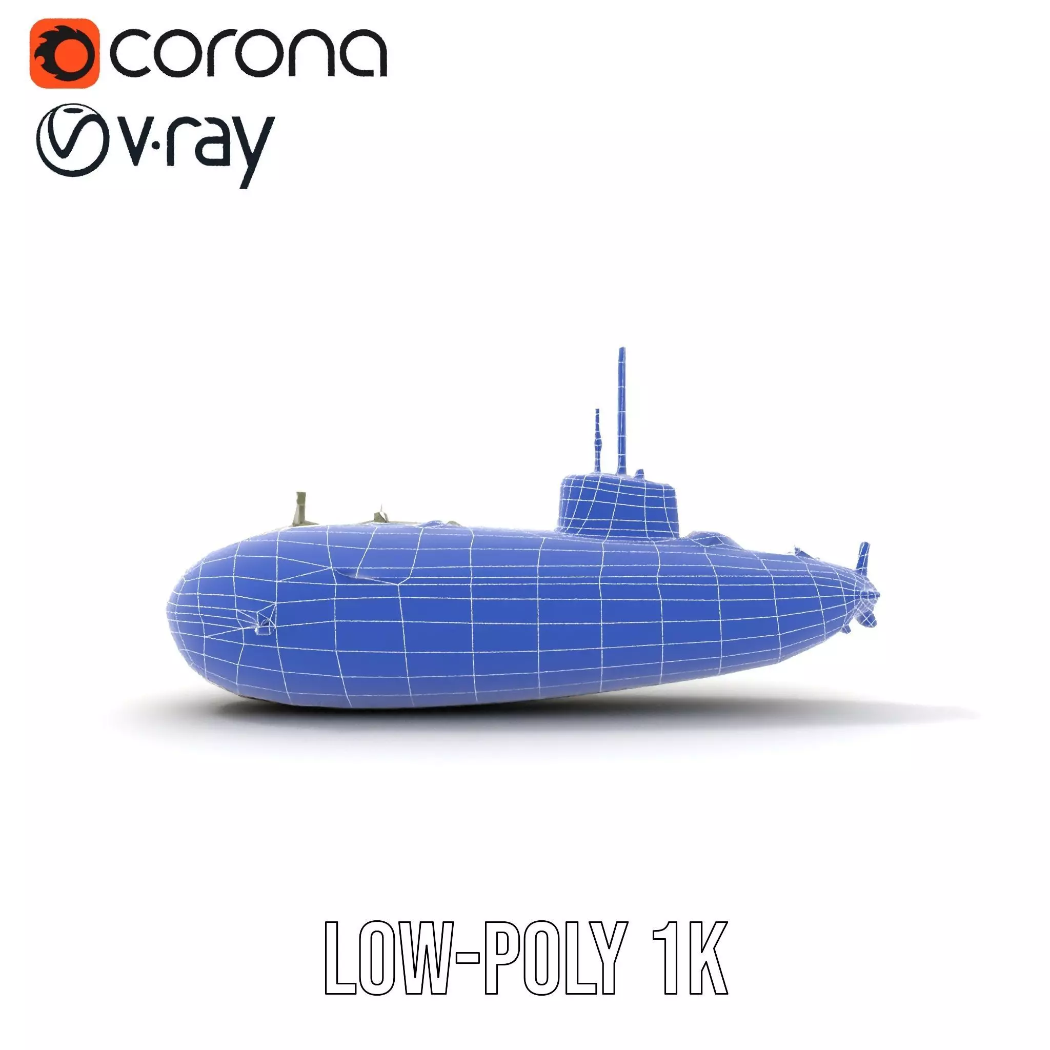 Orio Military Submarine model pack Low-poly 3D model_30