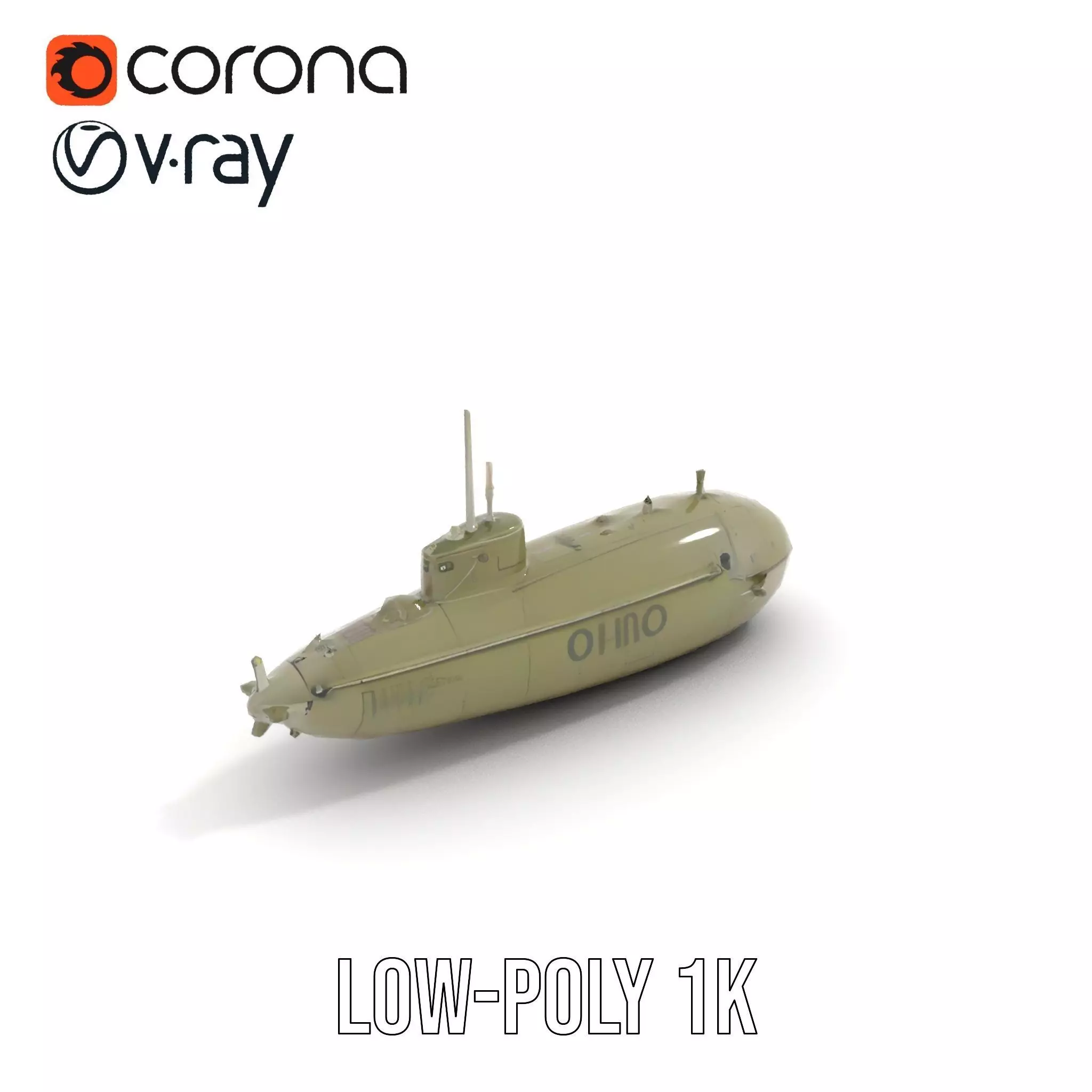 Orio Military Submarine model pack Low-poly 3D model_17