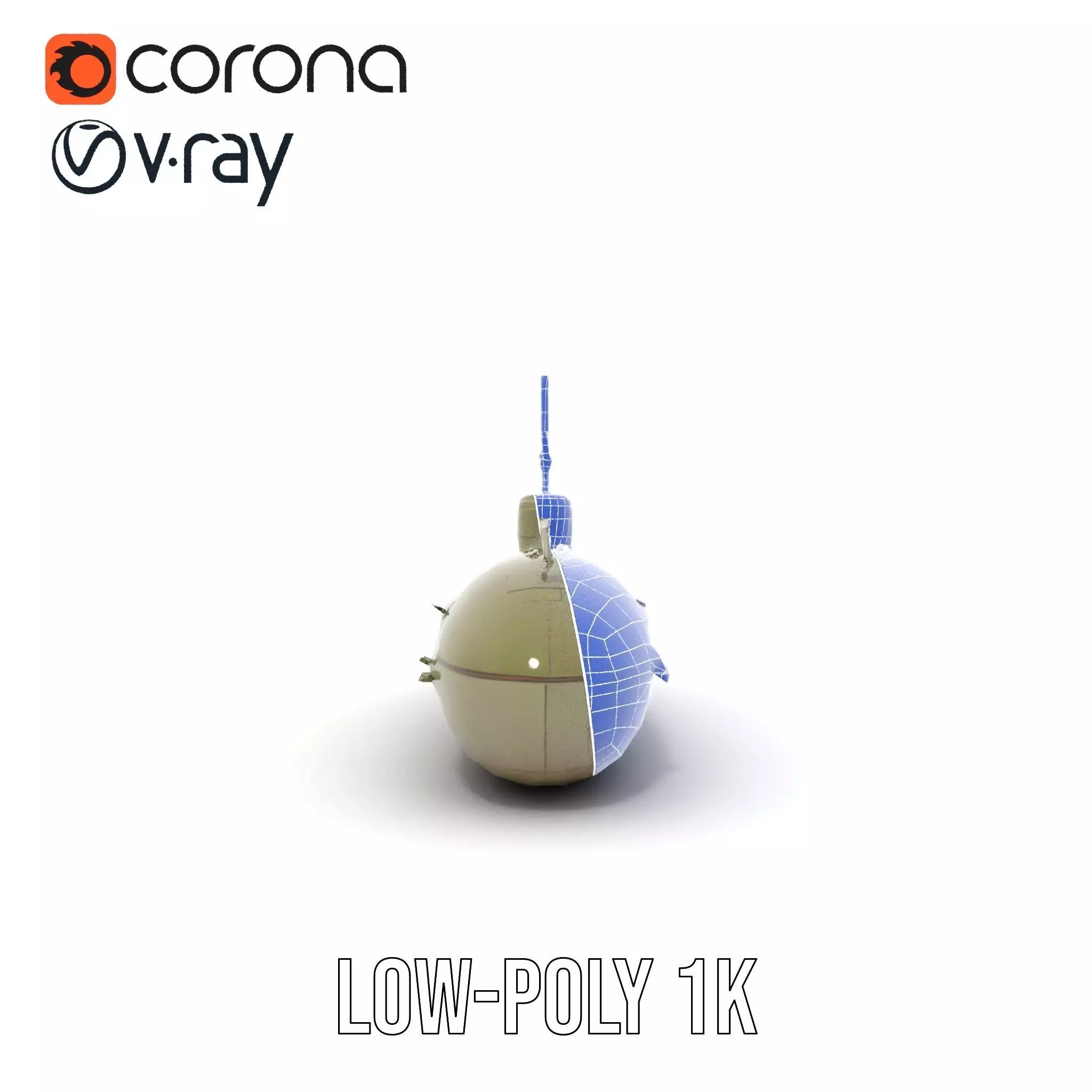 Orio Military Submarine model pack Low-poly 3D model_12