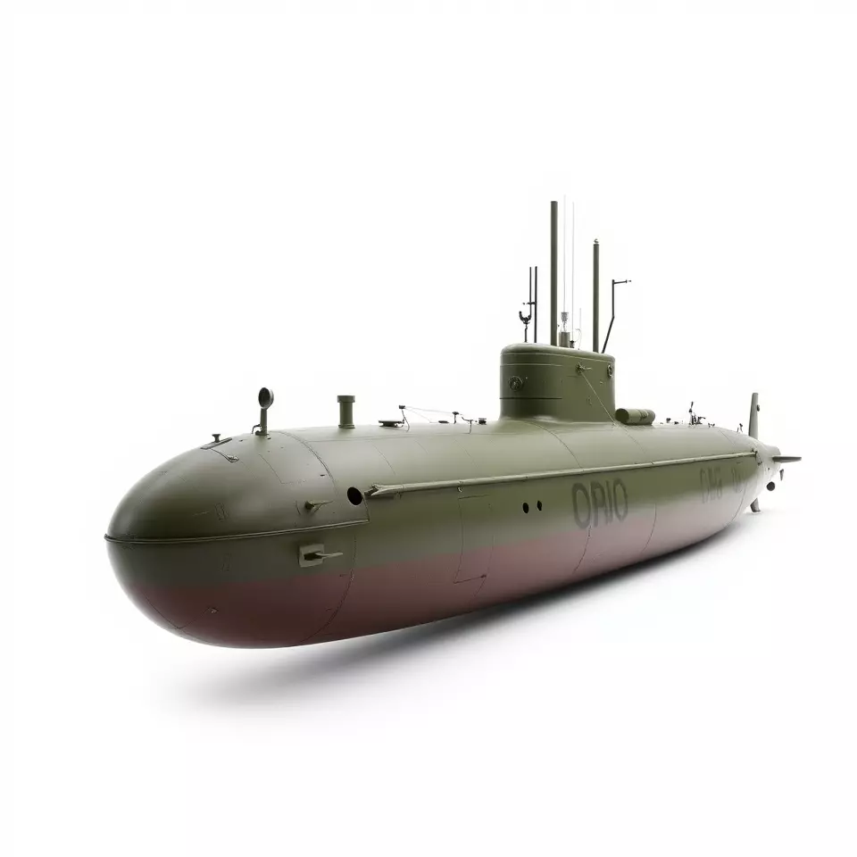 Orio Military Submarine model pack Low-poly 3D model_2
