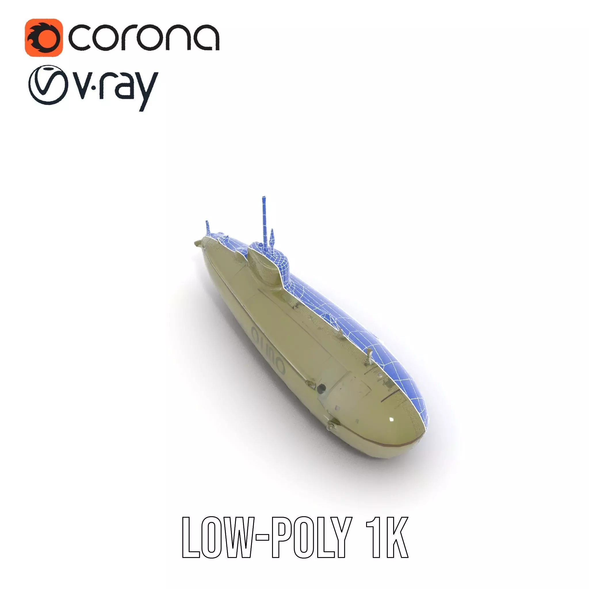 Orio Military Submarine model pack Low-poly 3D model_19