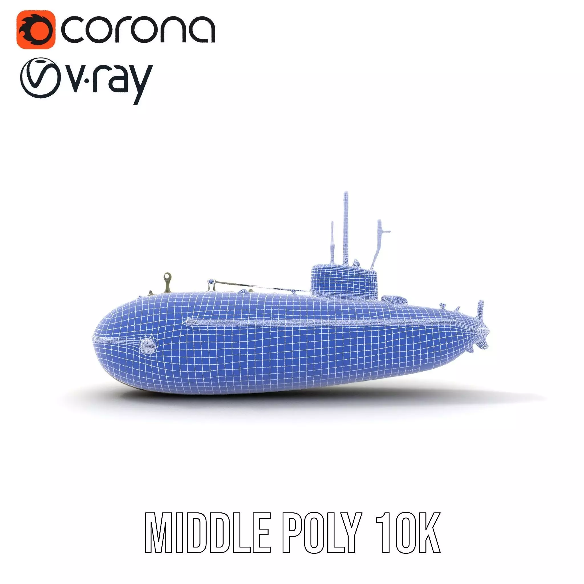 Orio Military Submarine model pack Low-poly 3D model_29