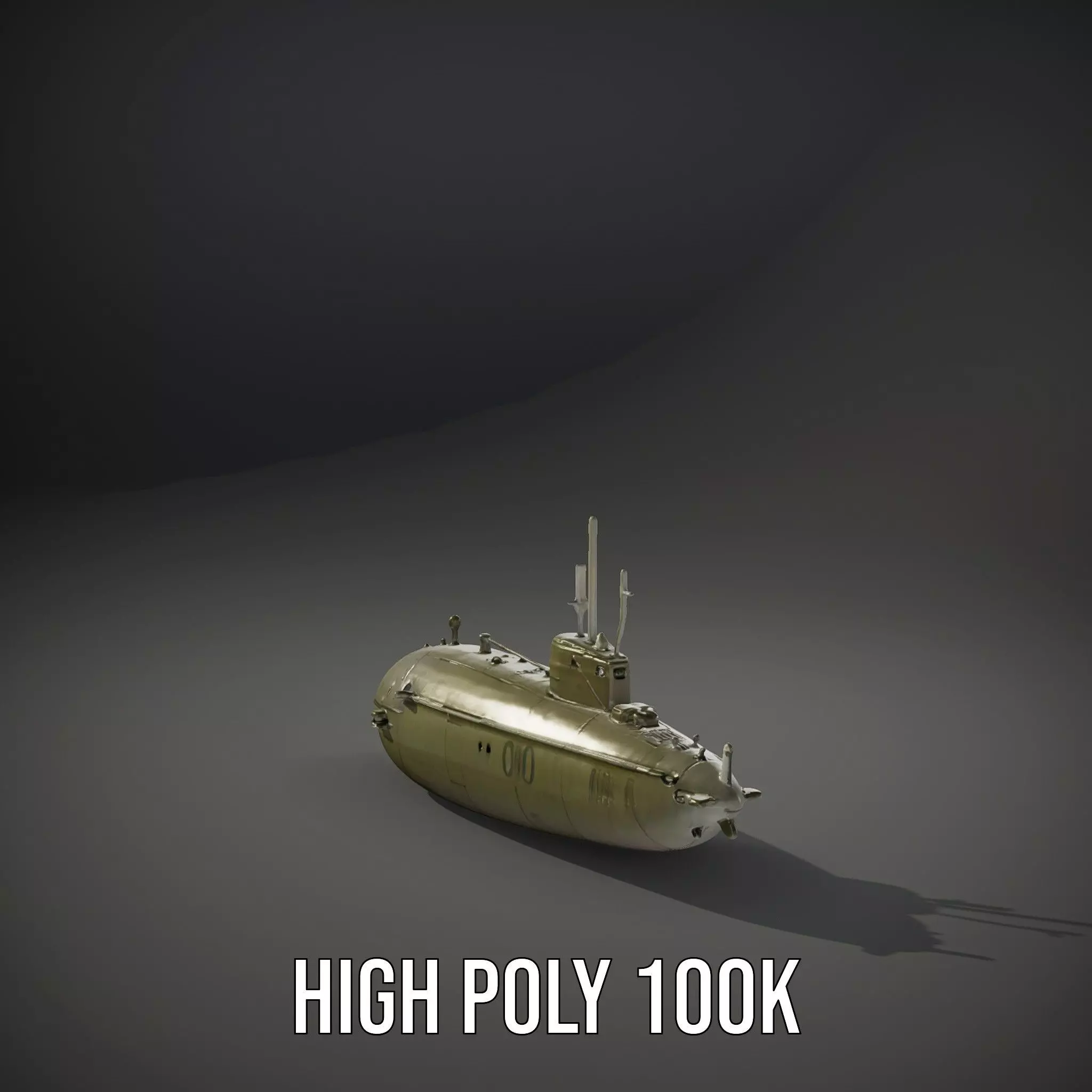 Orio Military Submarine model pack Low-poly 3D model_8
