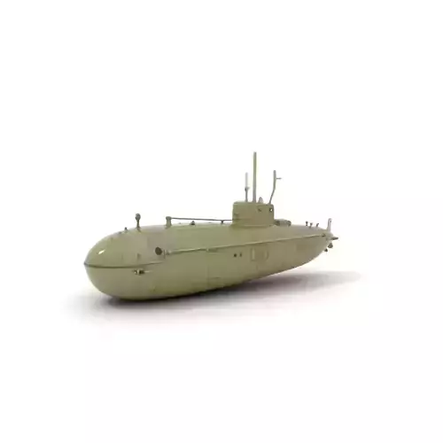 Orio Military Submarine model pack Low-poly 3D model
