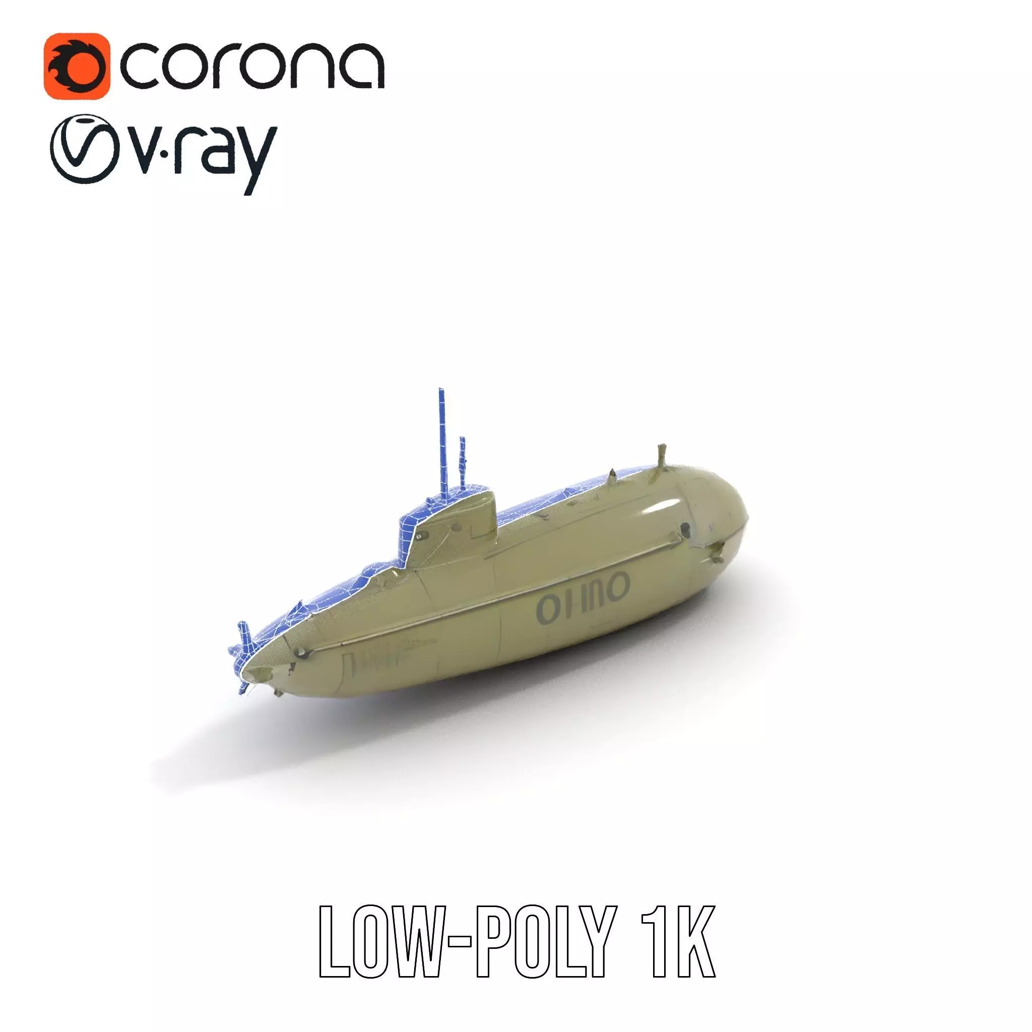 Orio Military Submarine model pack Low-poly 3D model_25