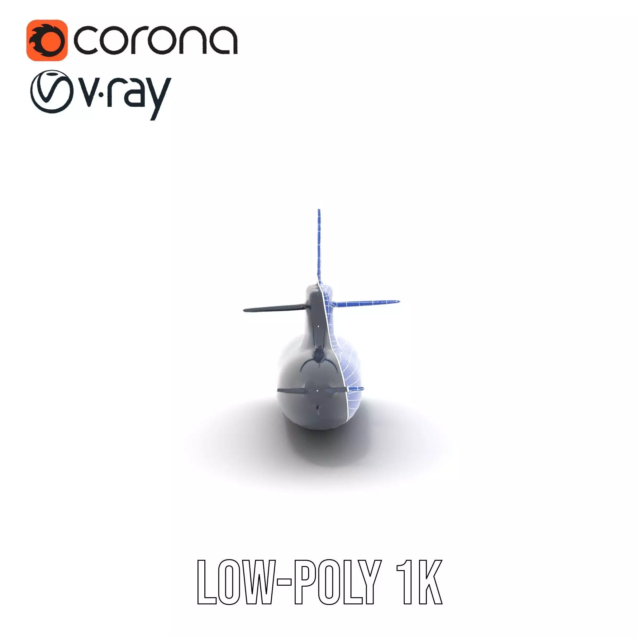 Black Stealth Submarine model pack Low-poly 3D model_17