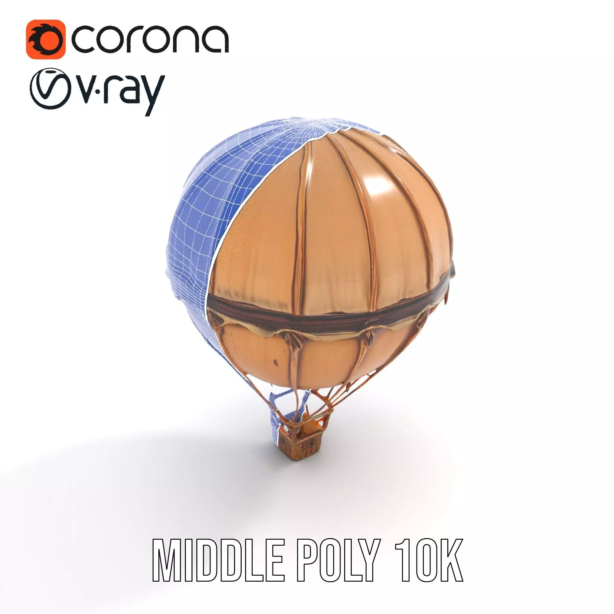Vintage Balloon Drapery model pack Low-poly 3D model_29