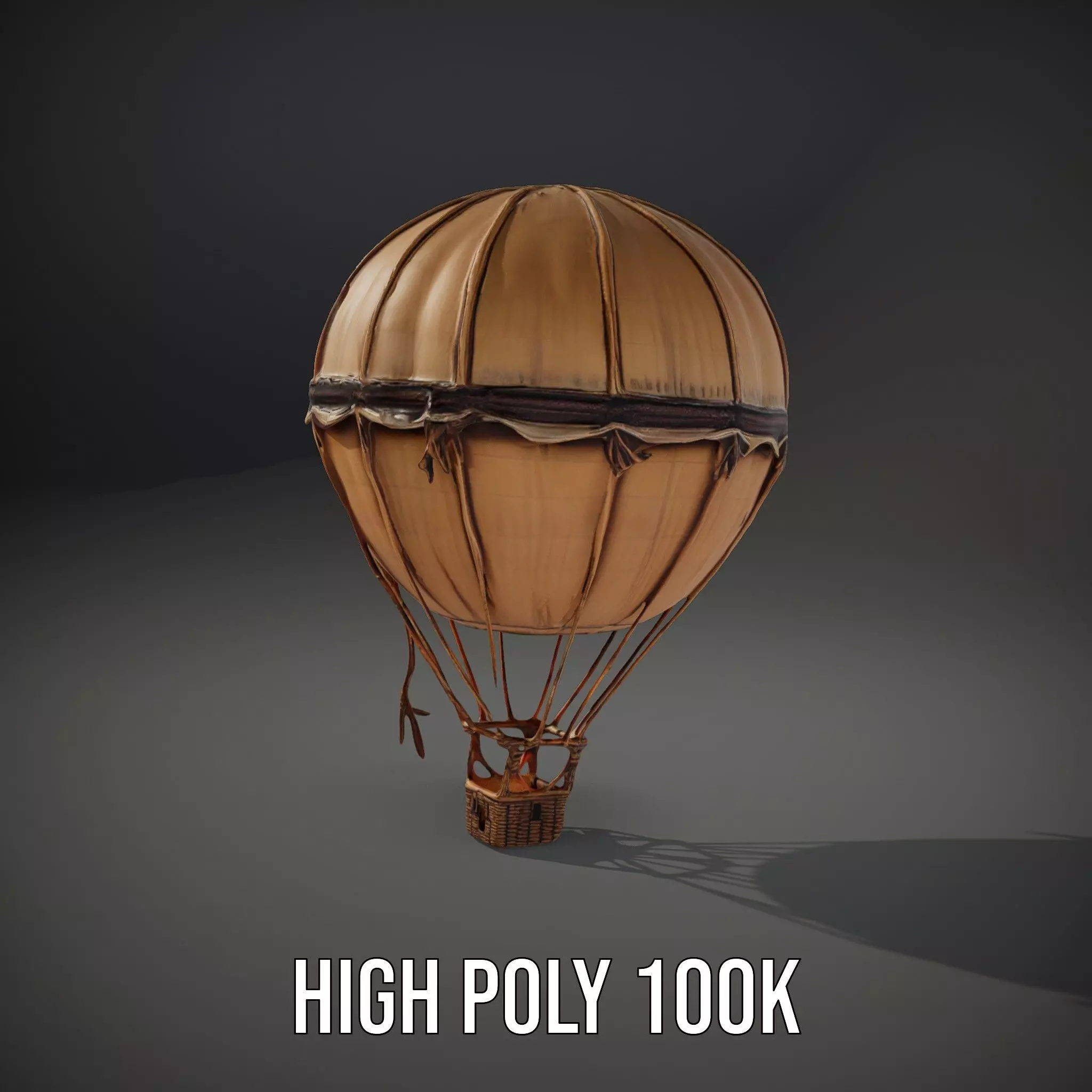 Vintage Balloon Drapery model pack Low-poly 3D model_10