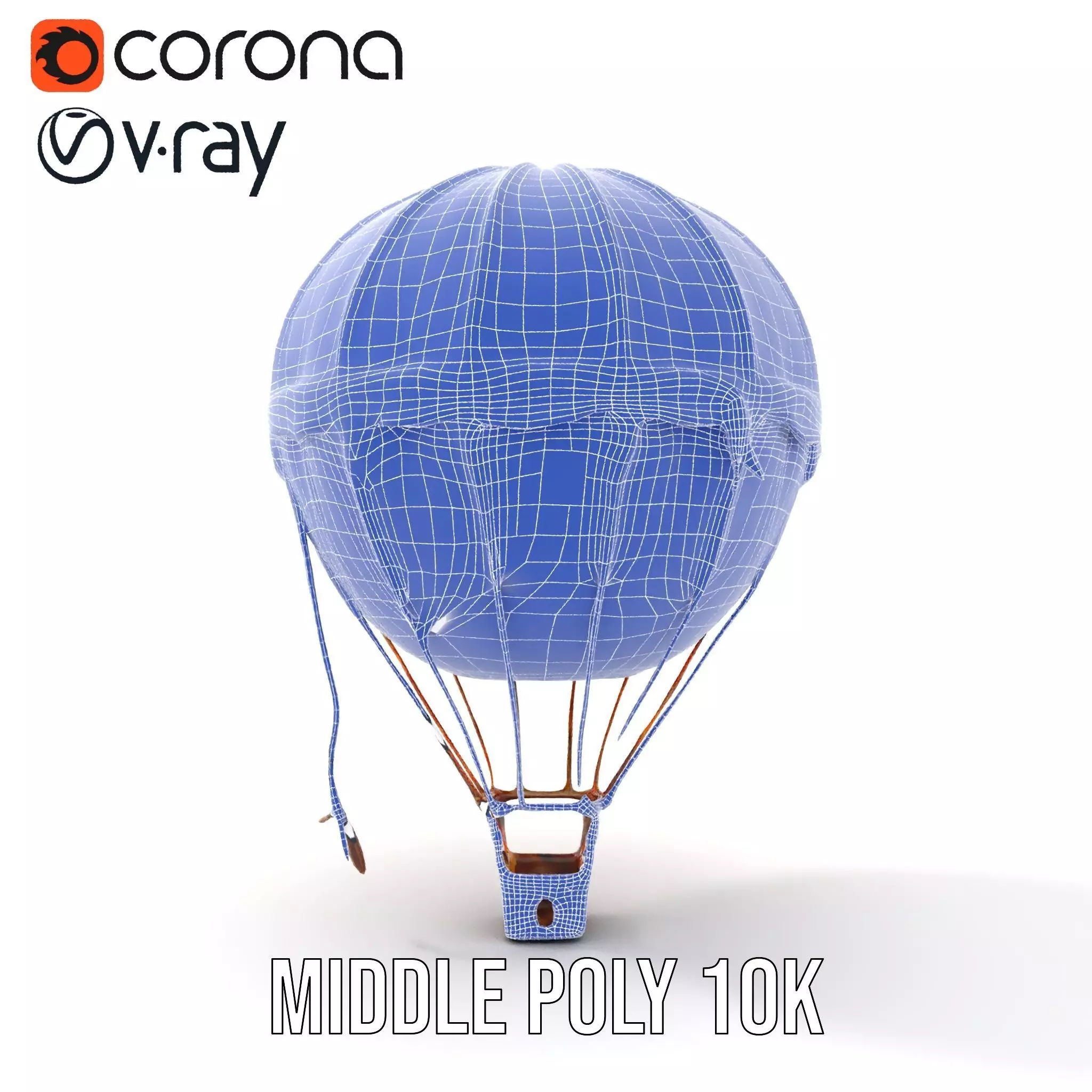 Vintage Balloon Drapery model pack Low-poly 3D model_18