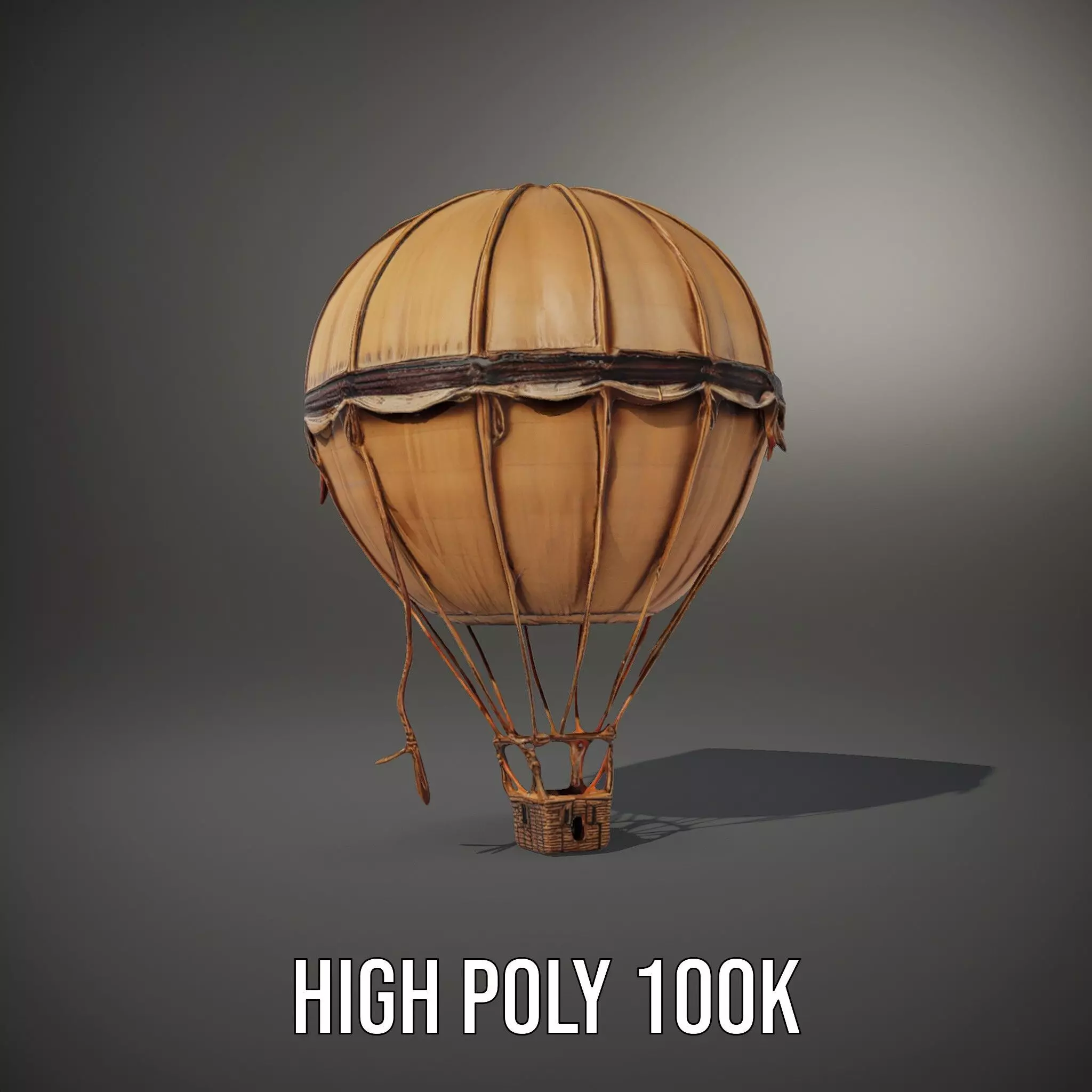 Vintage Balloon Drapery model pack Low-poly 3D model_8