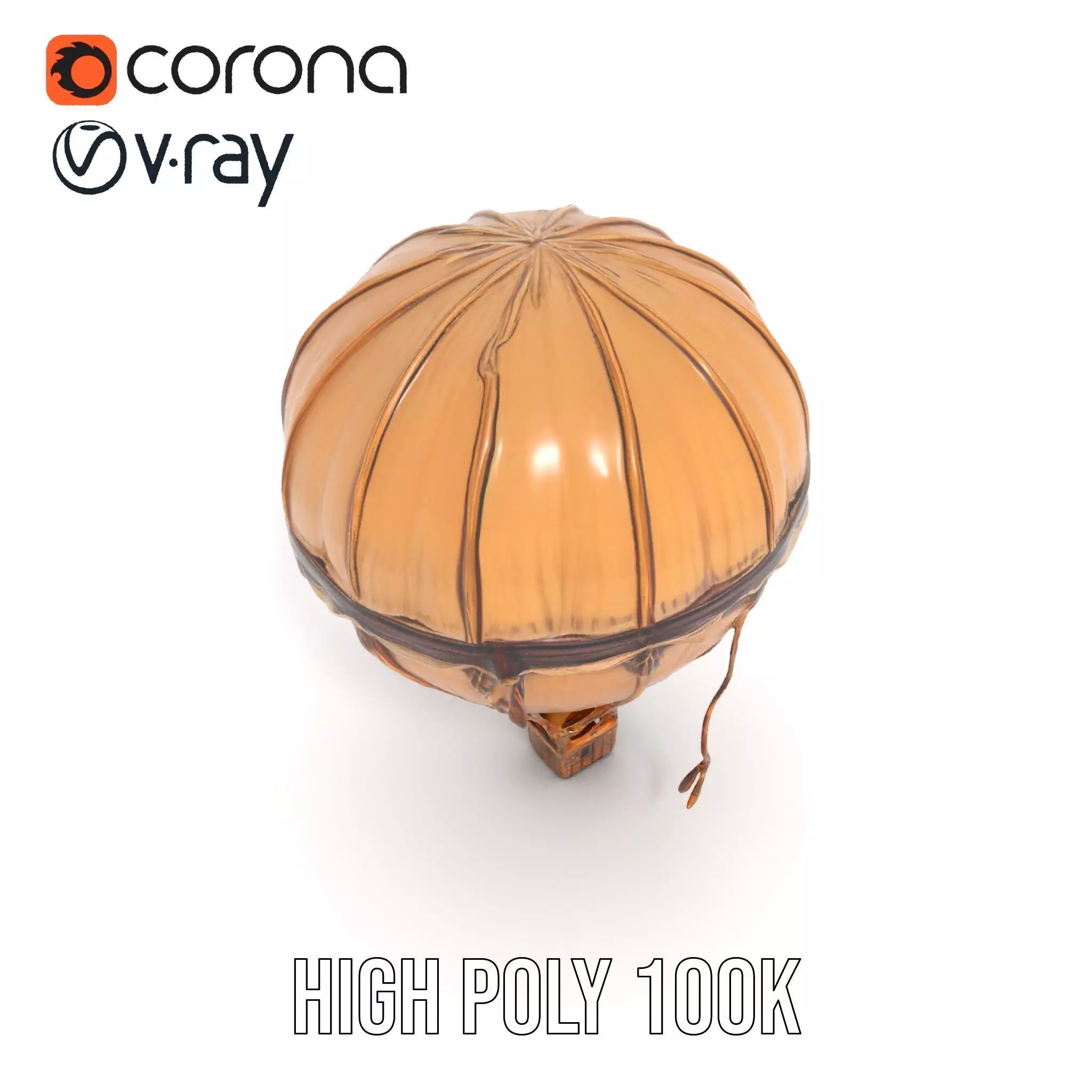 Vintage Balloon Drapery model pack Low-poly 3D model_20