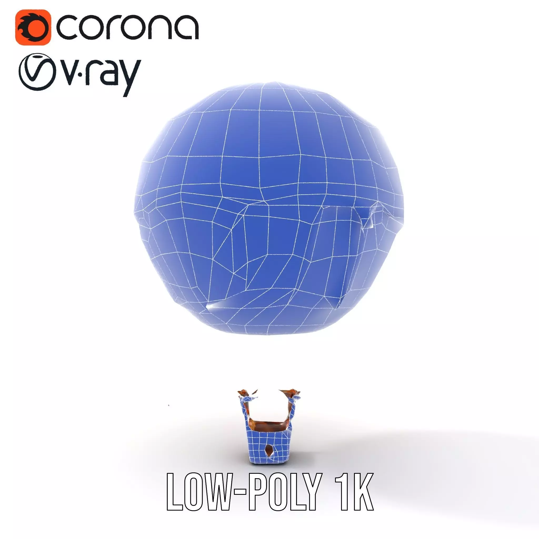 Vintage Balloon Drapery model pack Low-poly 3D model_30