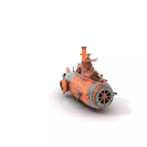 Steampunk Submarine model pack