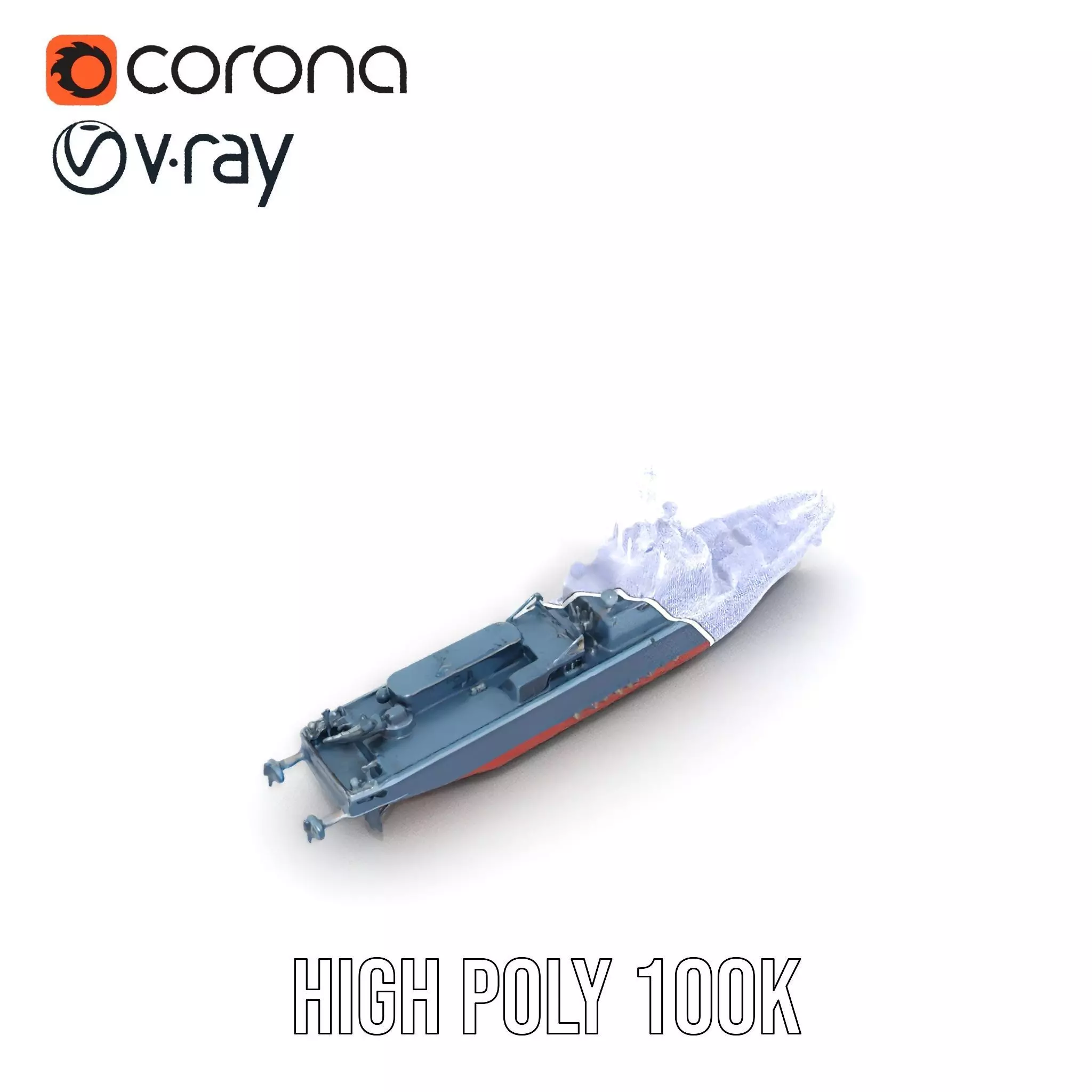 Modern Warship model pack Low-poly 3D model_28