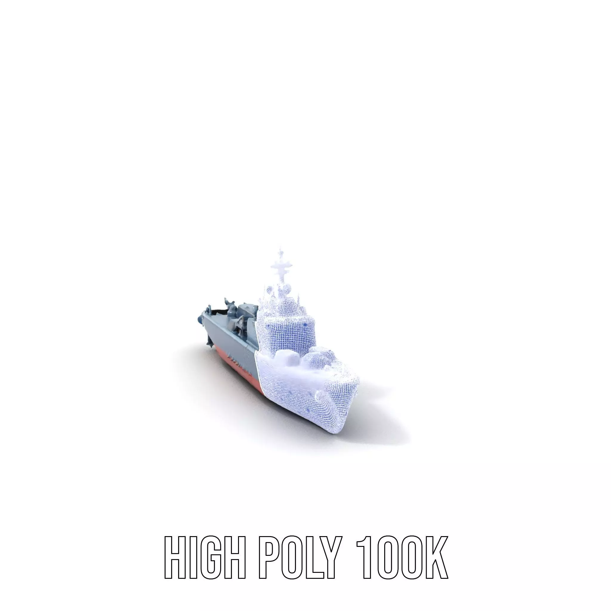 Modern Warship model pack Low-poly 3D model_4