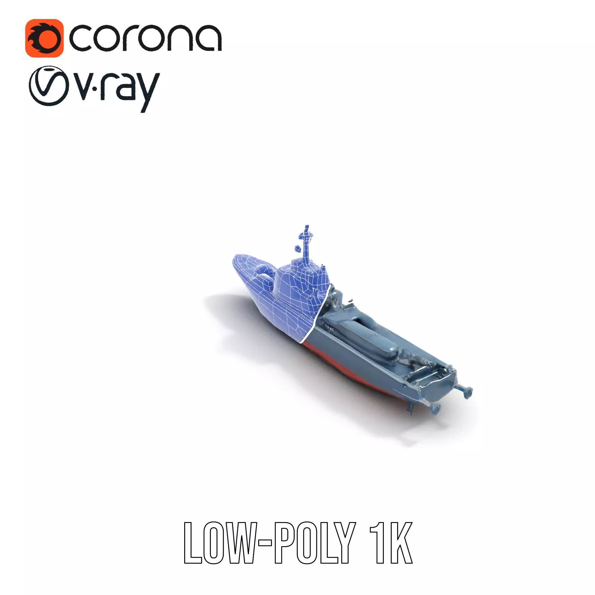 Modern Warship model pack Low-poly 3D model_7