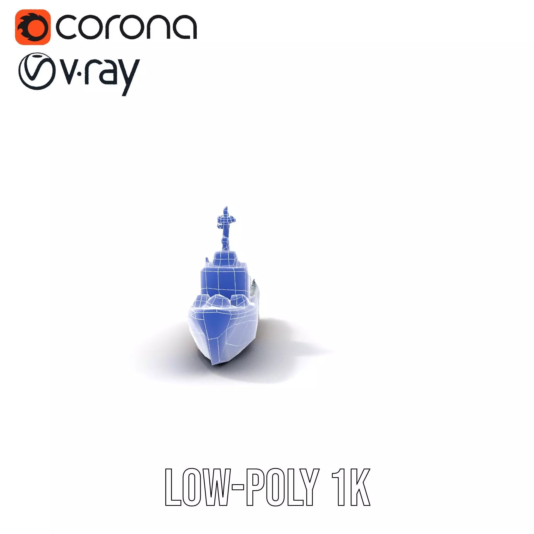 Modern Warship model pack Low-poly 3D model_27