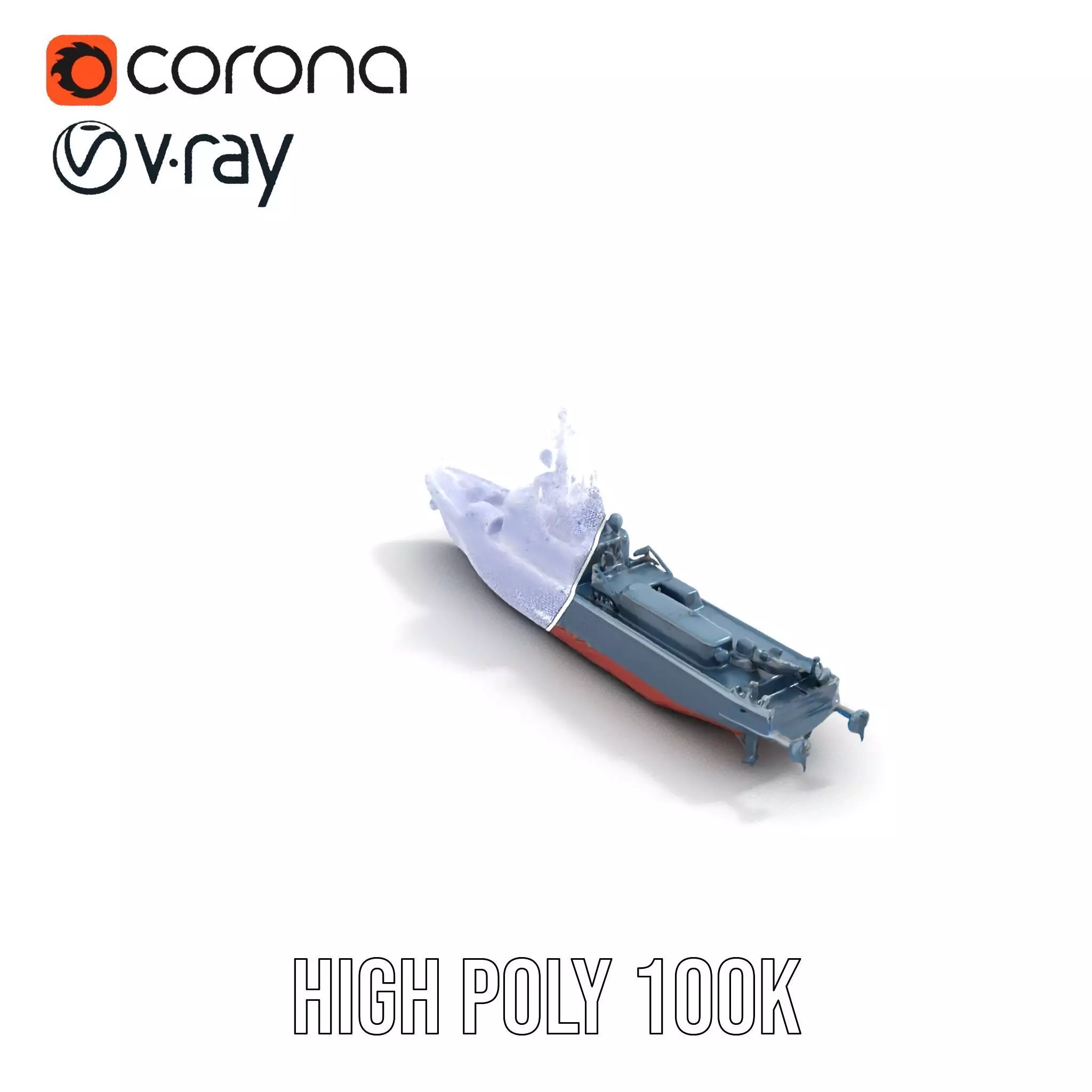 Modern Warship model pack Low-poly 3D model_20