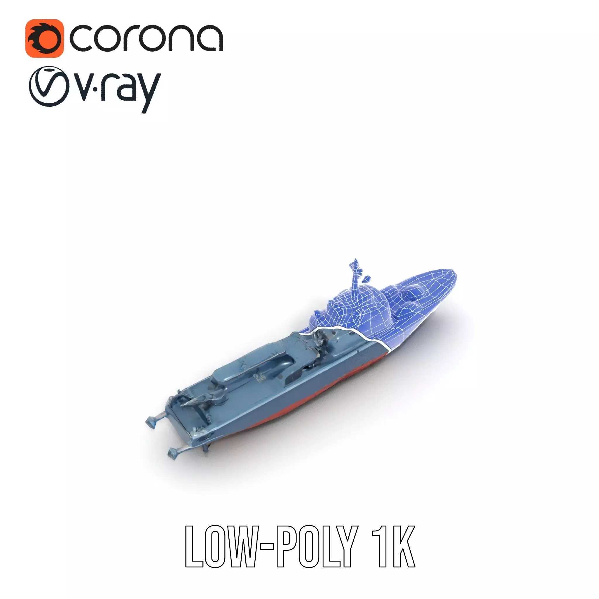 Modern Warship model pack Low-poly 3D model_24