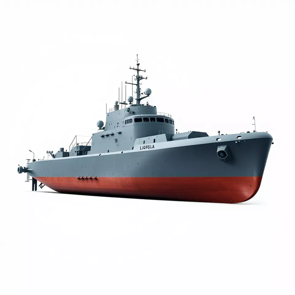Modern Warship model pack Low-poly 3D model_2