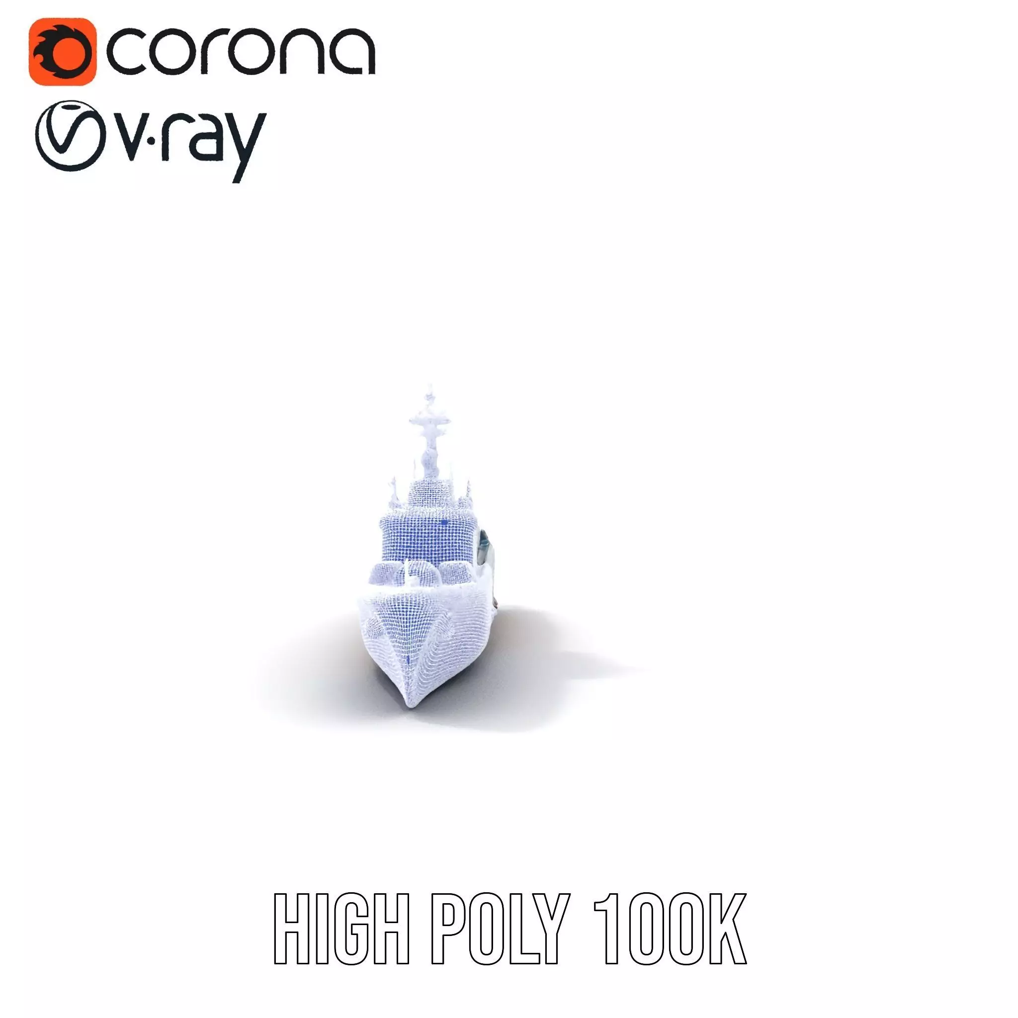 Modern Warship model pack Low-poly 3D model_34