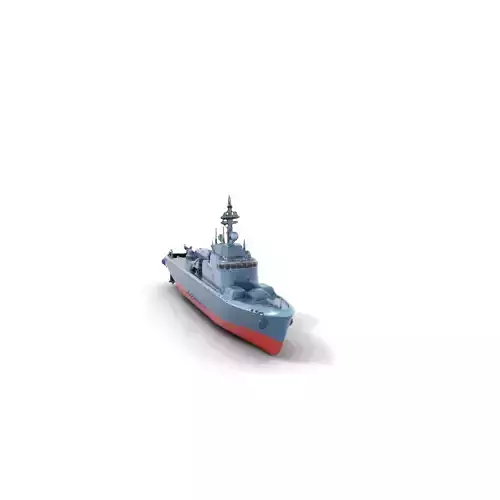 Modern Warship model pack Low-poly 3D model