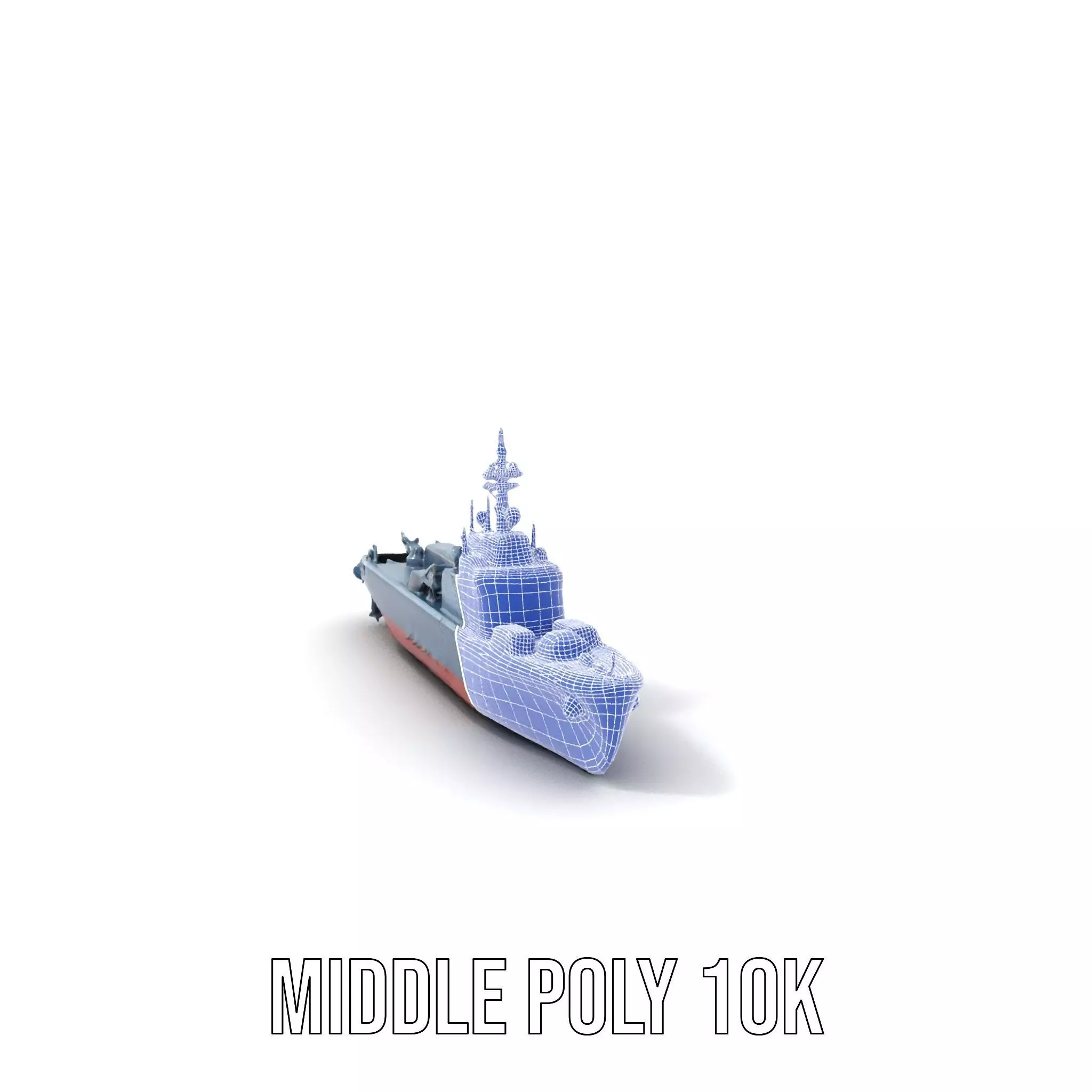 Modern Warship model pack Low-poly 3D model_11